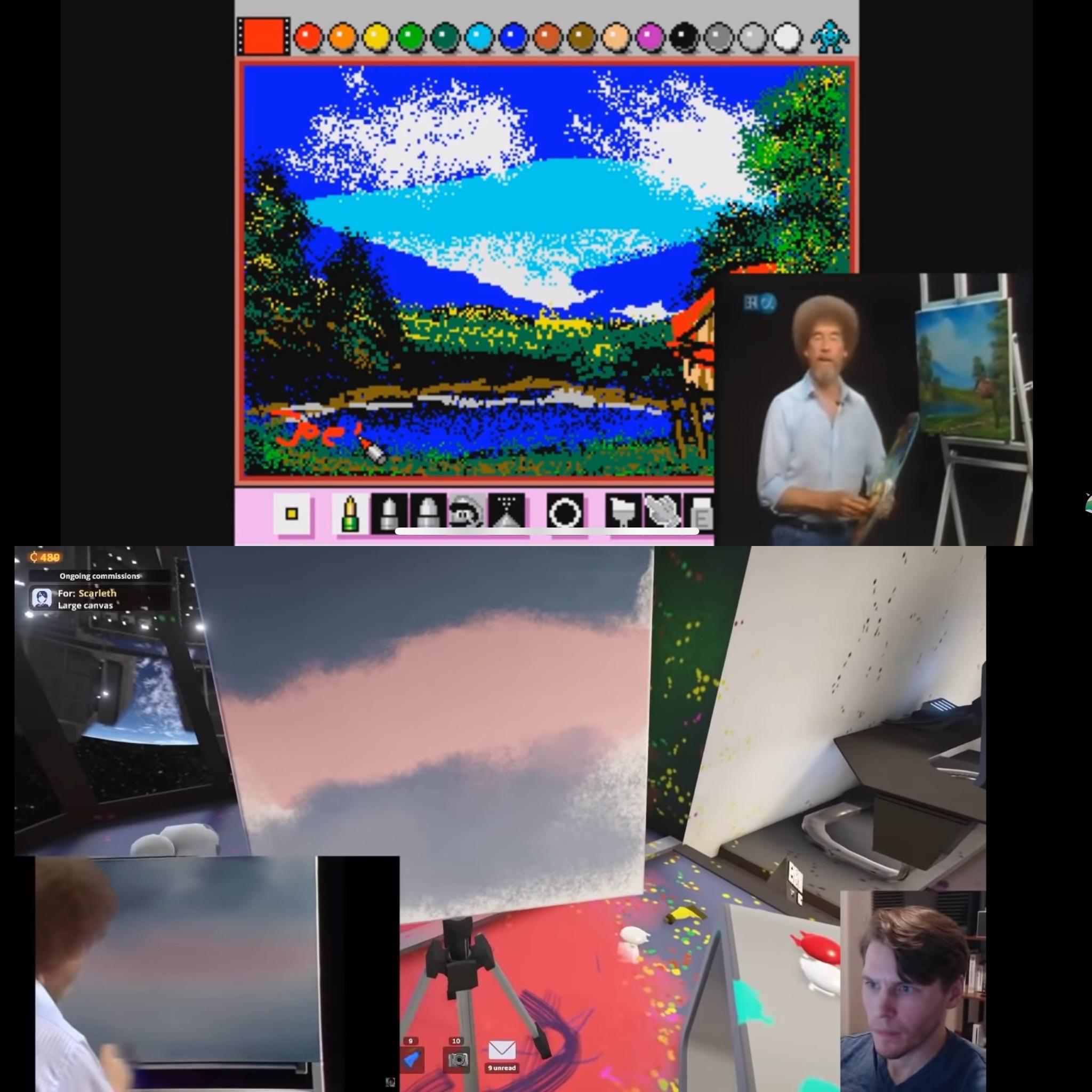 Jerma recently painted along to Bob Ross on stream and thought how