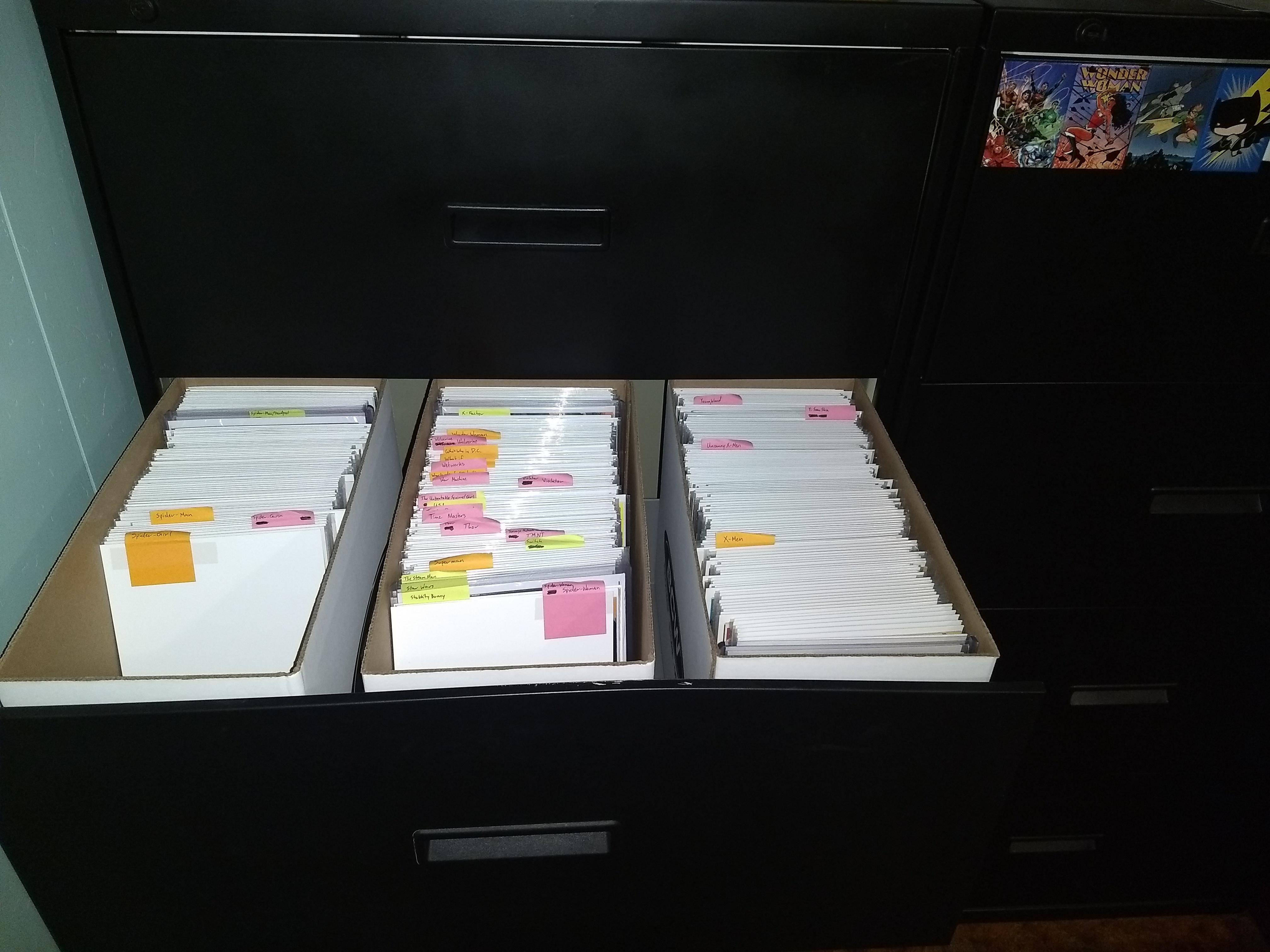 Wanted to share my comic storage SO got some cheap legal file