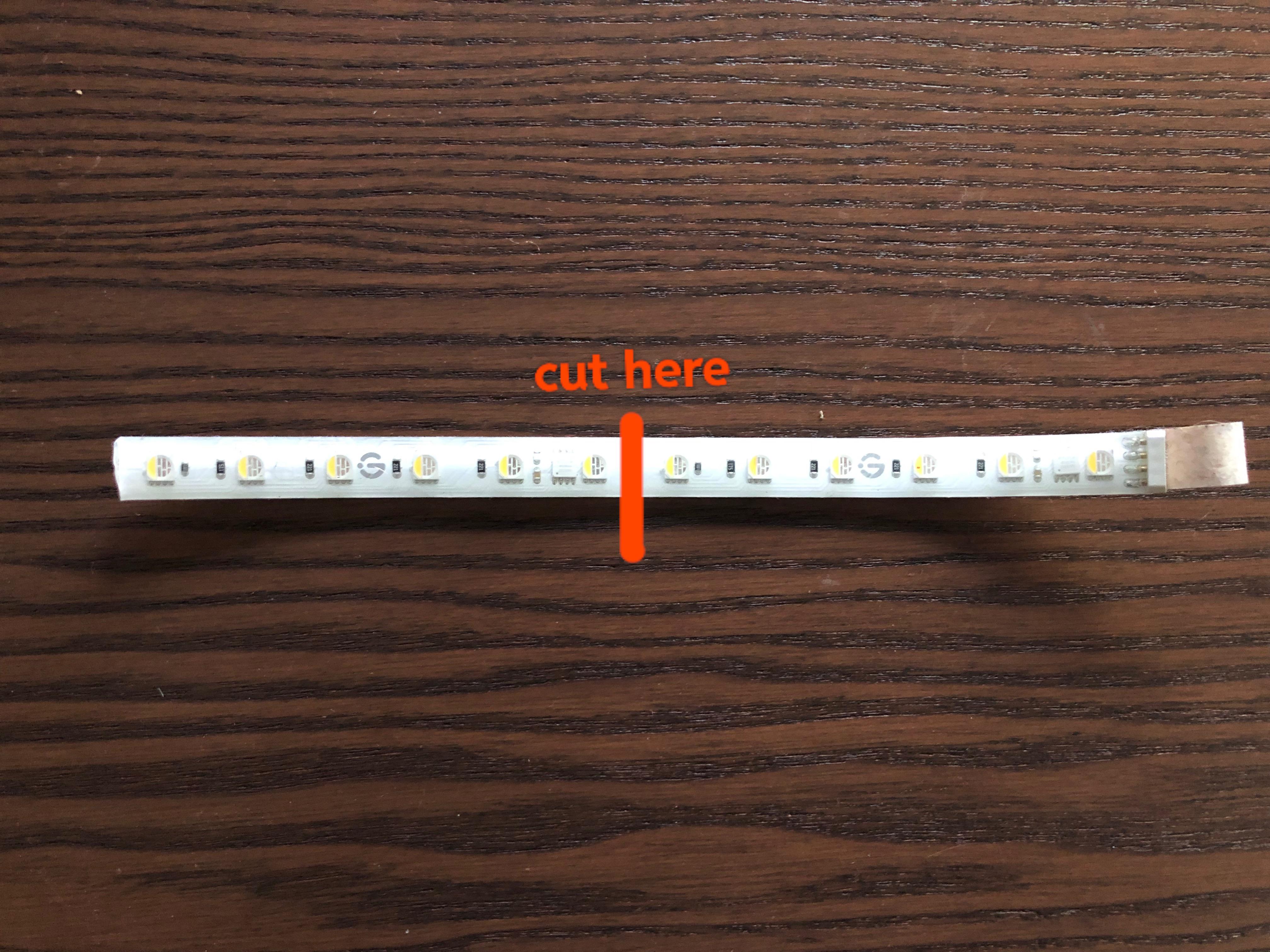 You can cut the Govee M1 after every single ICchip! (Not only on the