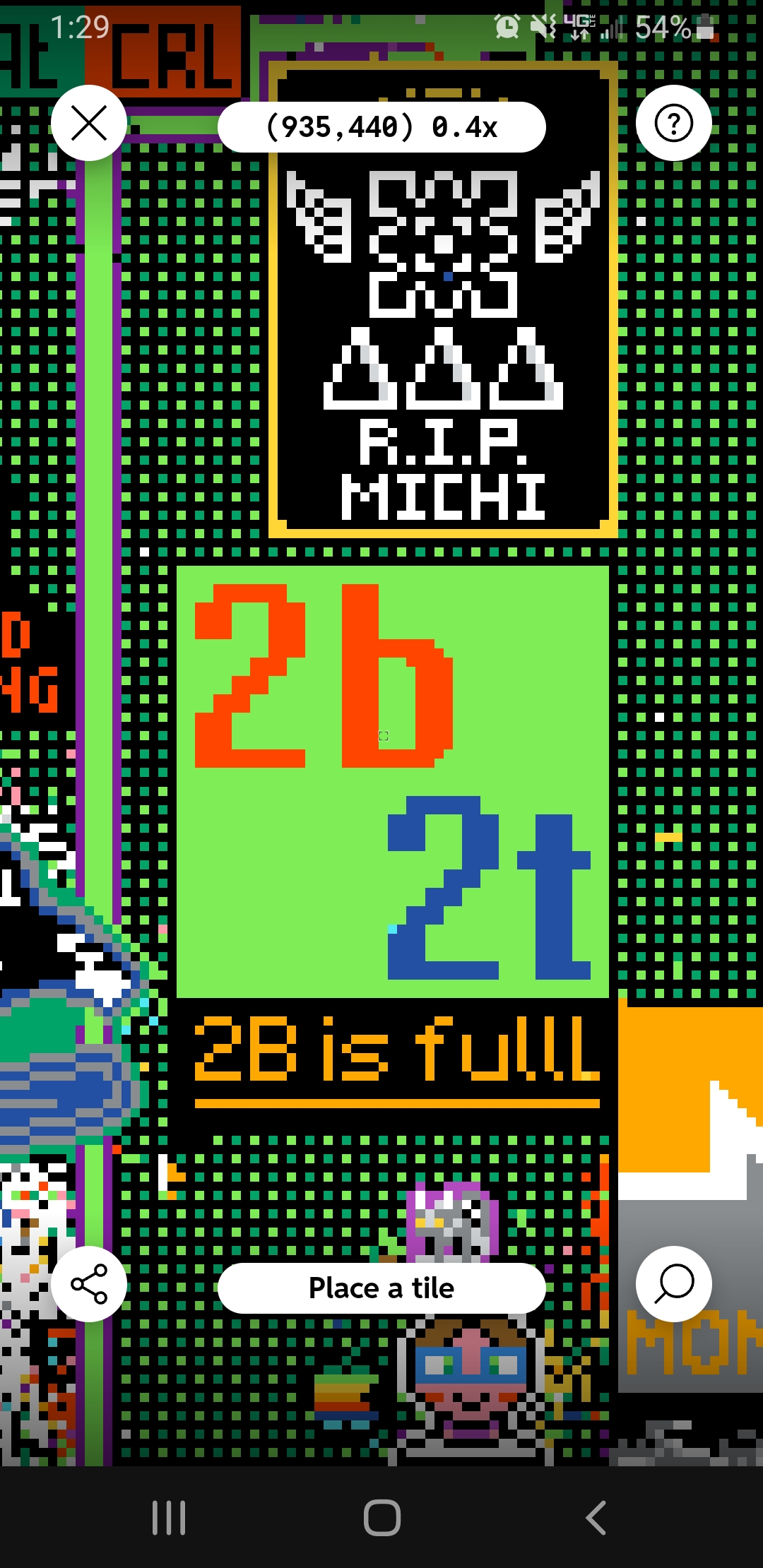 2B2T is full. Position in que 435 r/place