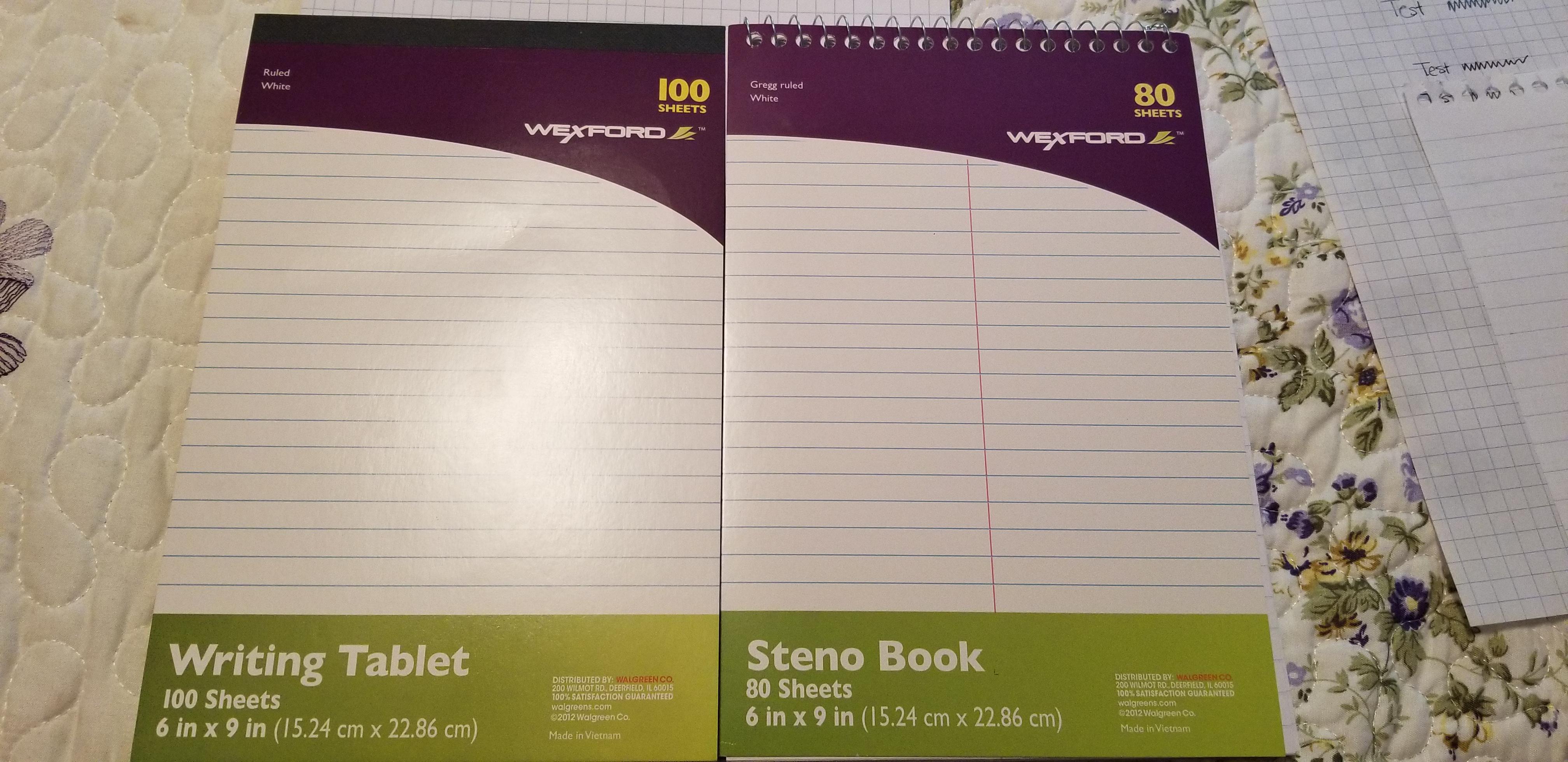 Found some cheap fountain pen friendly paper at Walgreens. No bleed