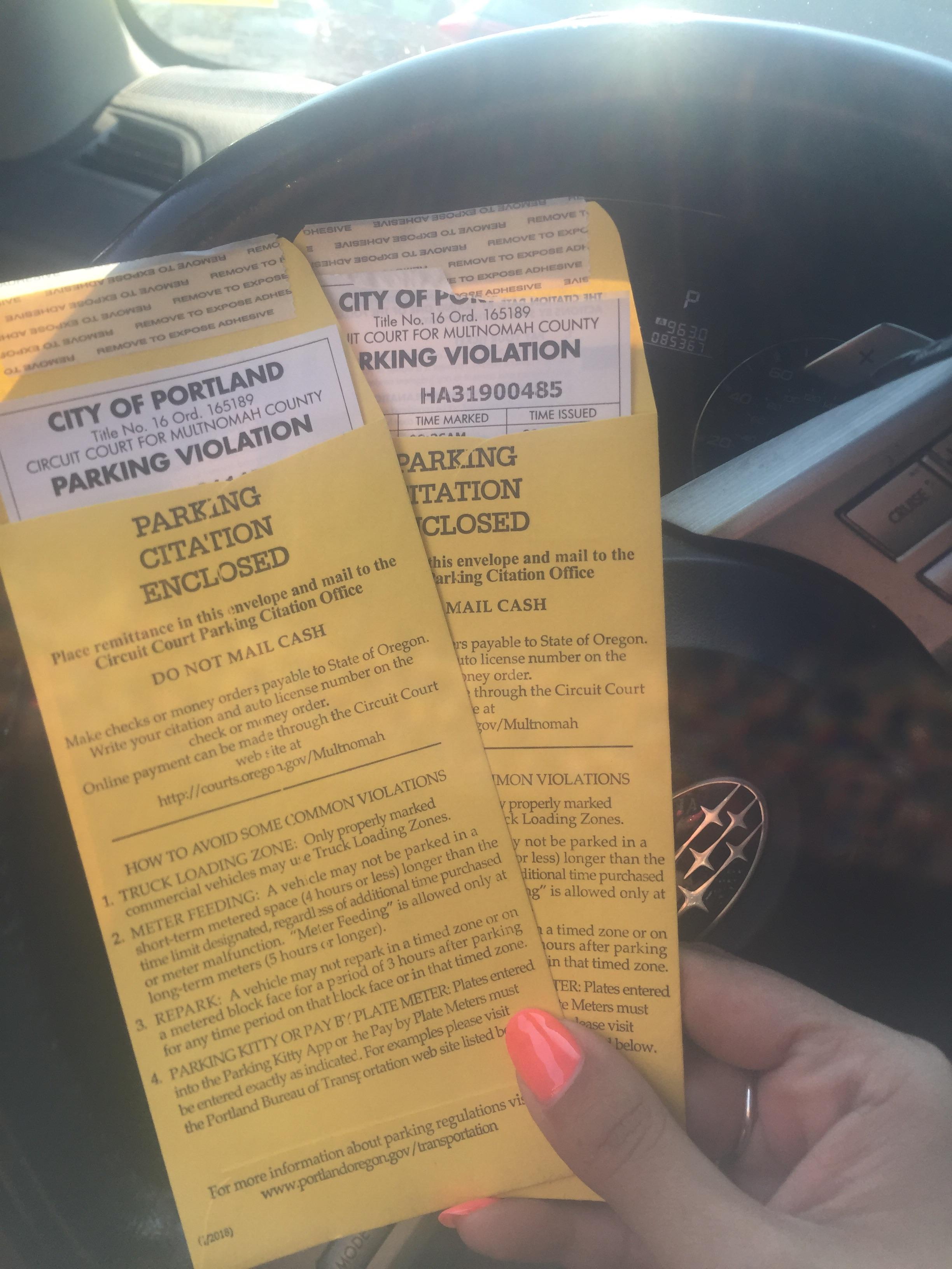 Yes, it was my fault I didn’t move my car after 4 hours...but still two