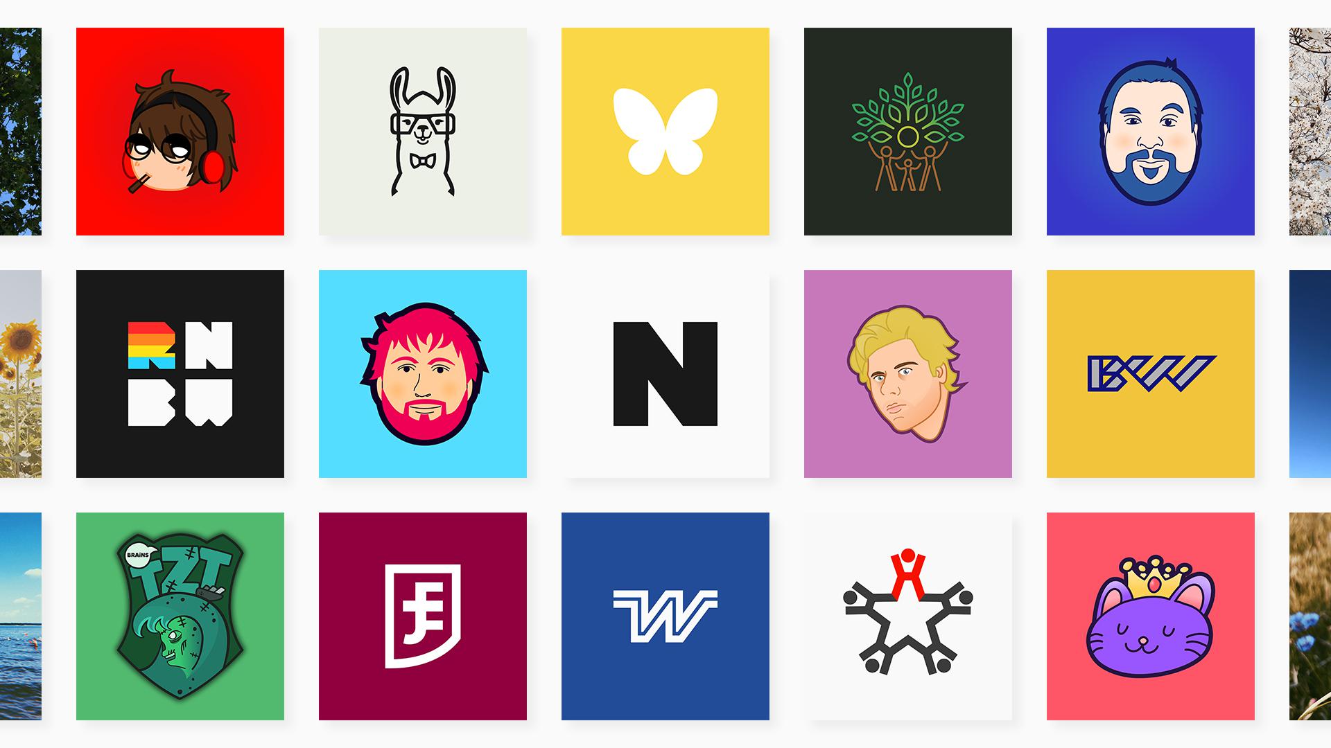 I designed all of these logos in Inkscape Inkscape