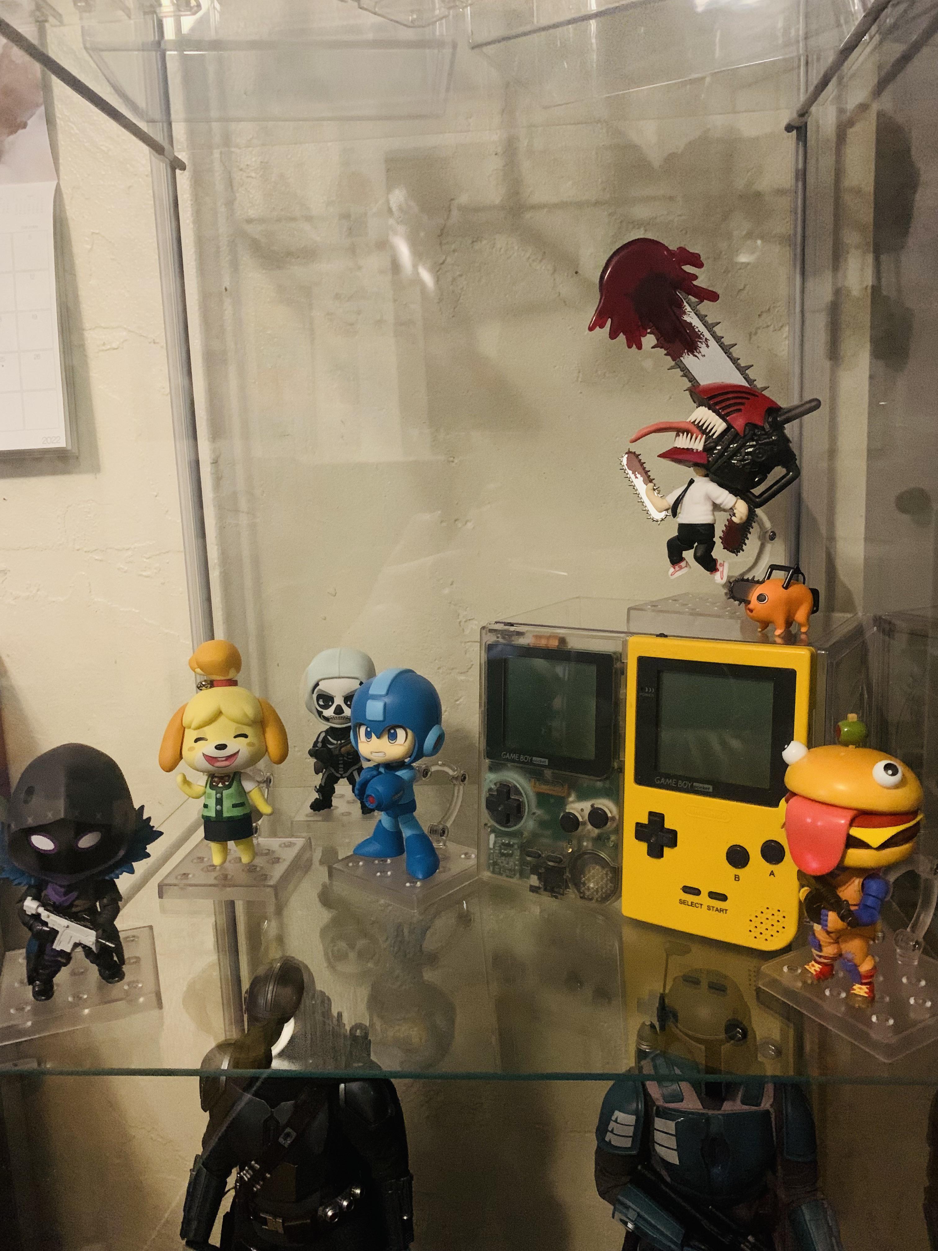 My nendoroid display at the current moment. I just got Denji today. I