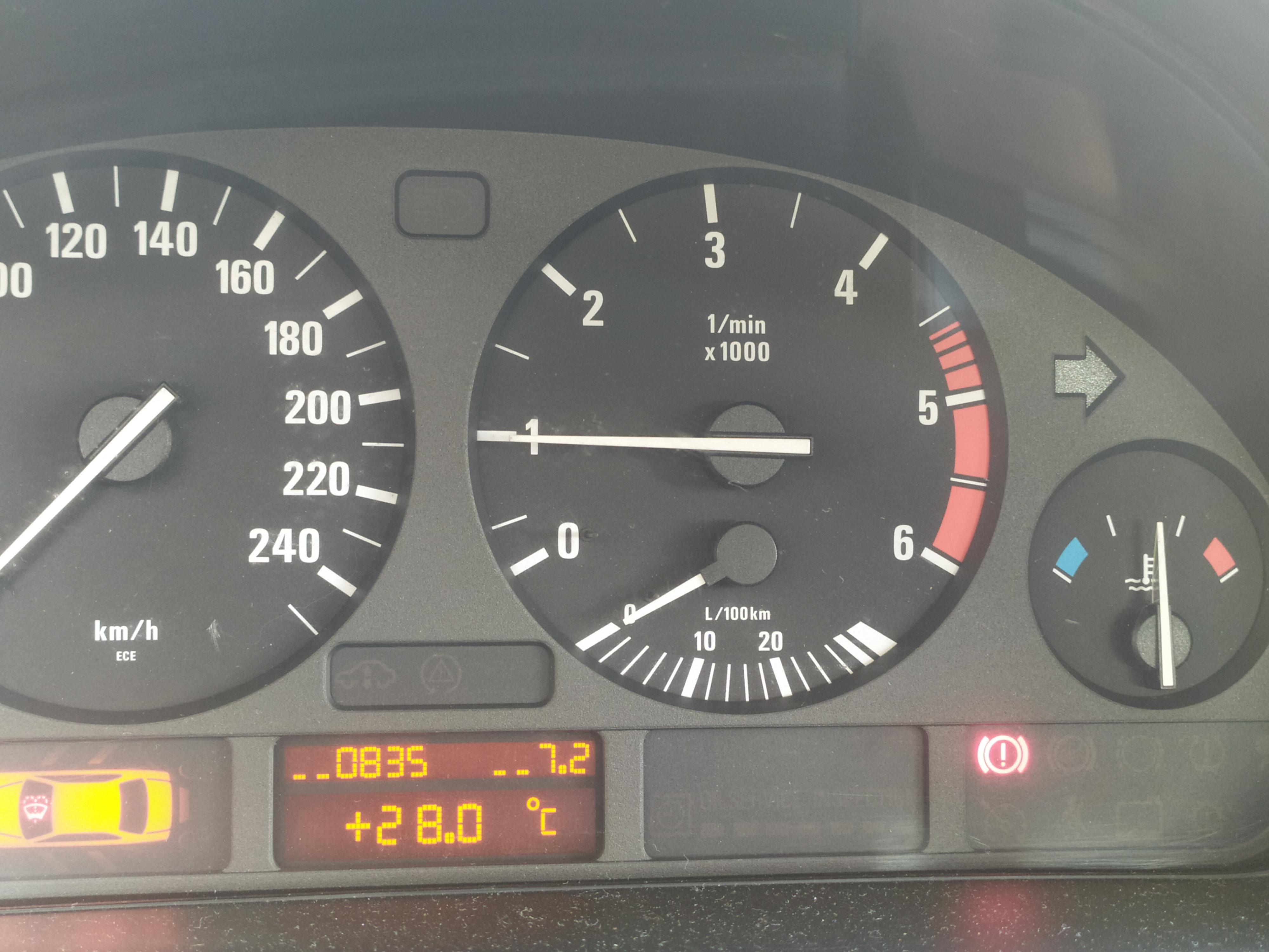 RPM needle shows about 150 rpm more than the engine is actually doing