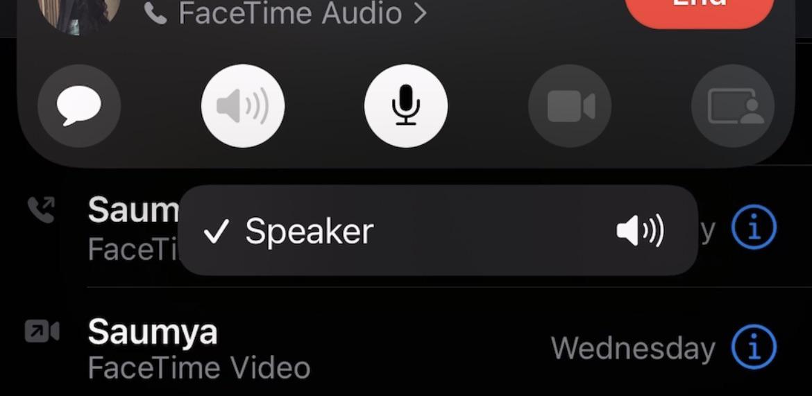 iPhone won’t let me switch FaceTime audio call to earpiece all of a