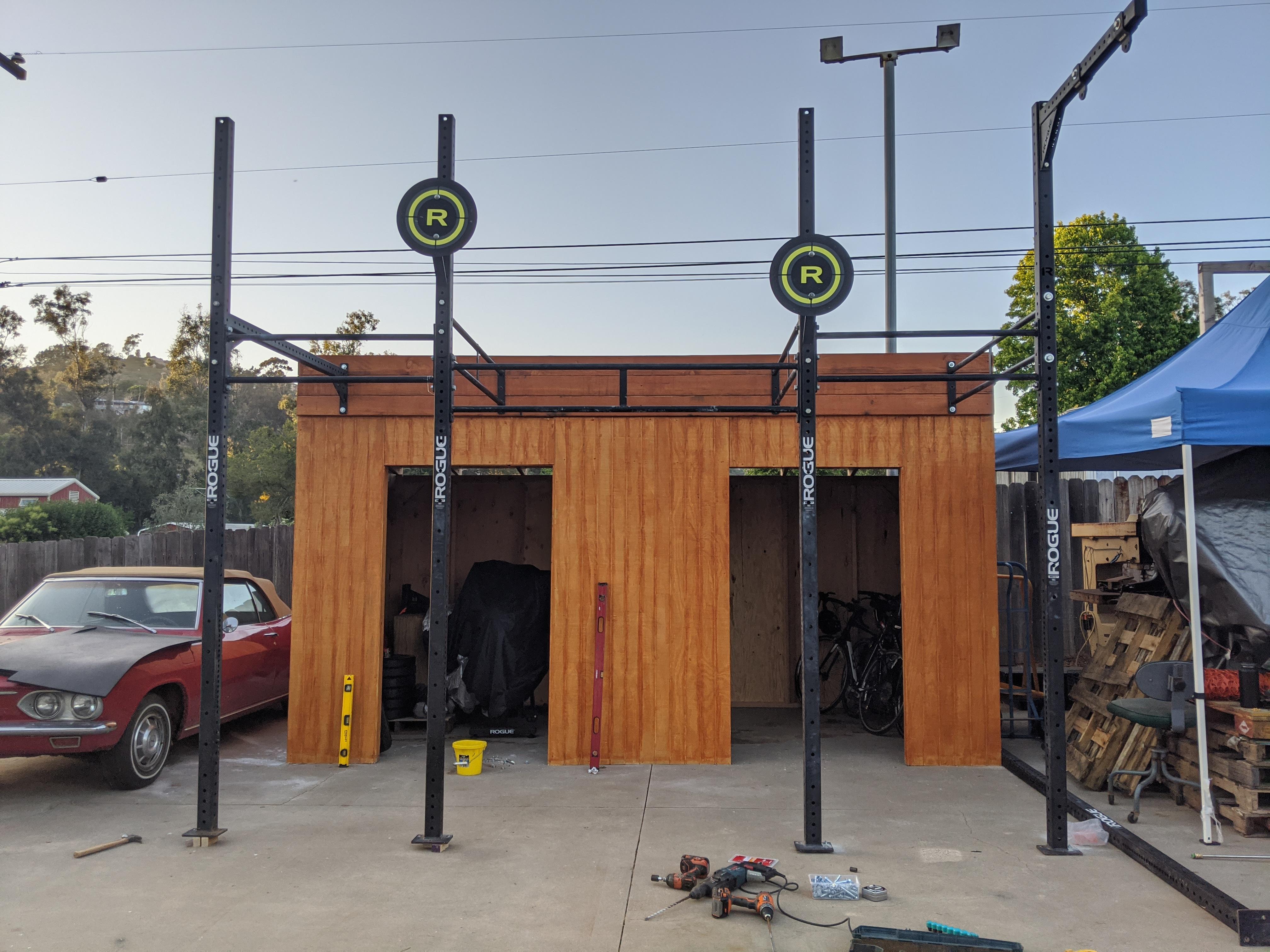 Finished my gym shed and rig this weekend! r/crossfit
