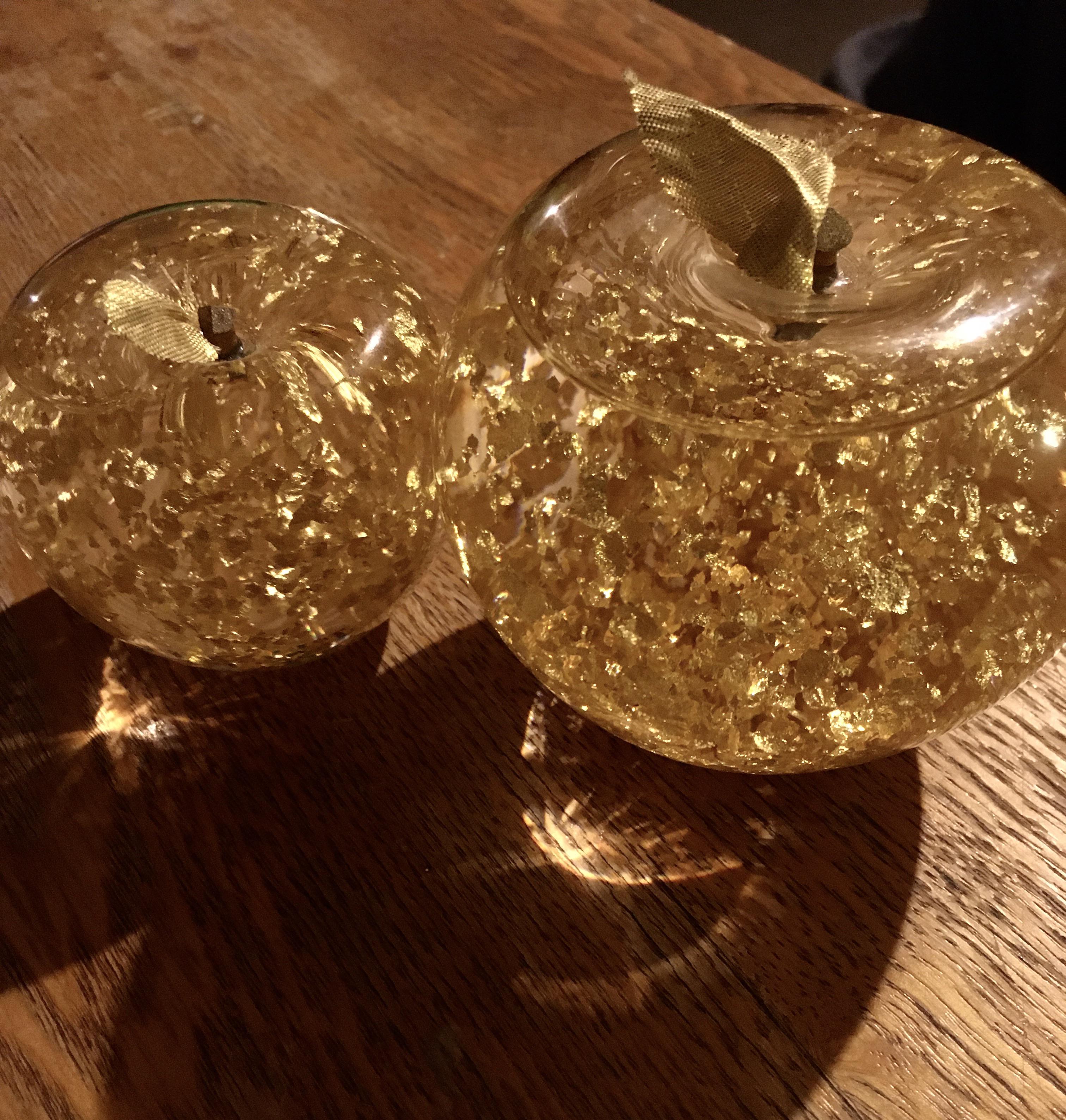 Found these genuine 24K gold leaf apples for 20 altogether at