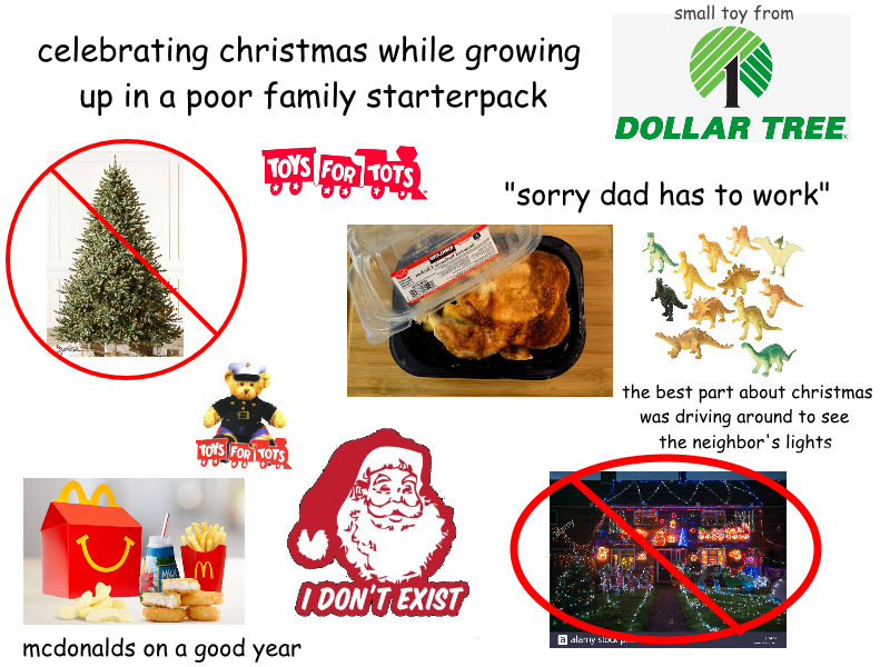 Site:reddit.com Best Christmas Gifts For Dads 2022 Celebrating Christmas While Growing Up Poor Starterpack : R/Starterpacks