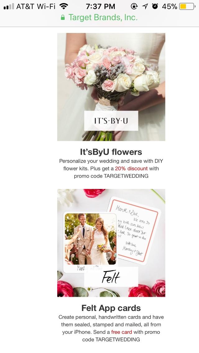 Target The Wedding Shop r/weddingplanning