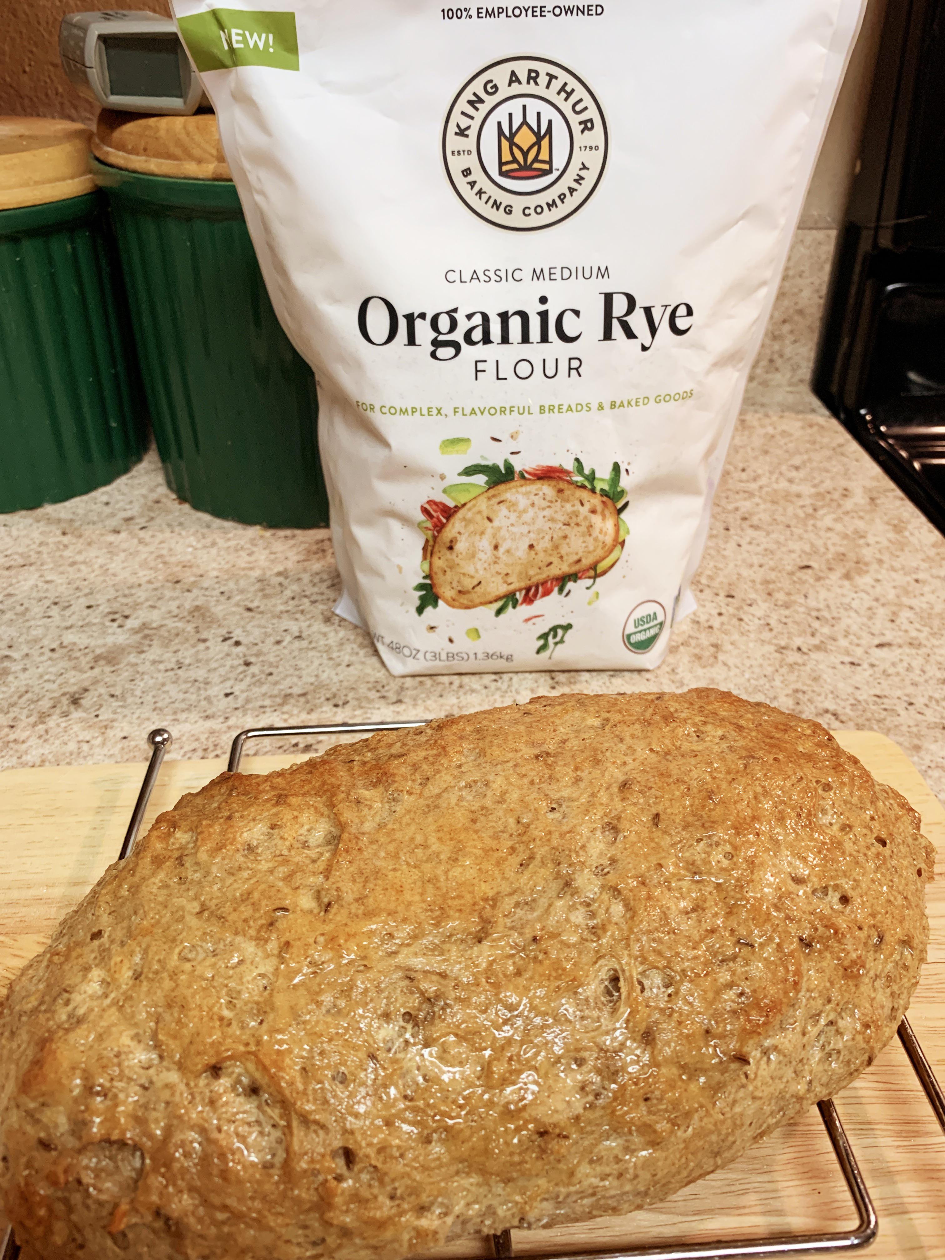 ‪I was fortunate enough to receive some King Arthur Baking organic rye