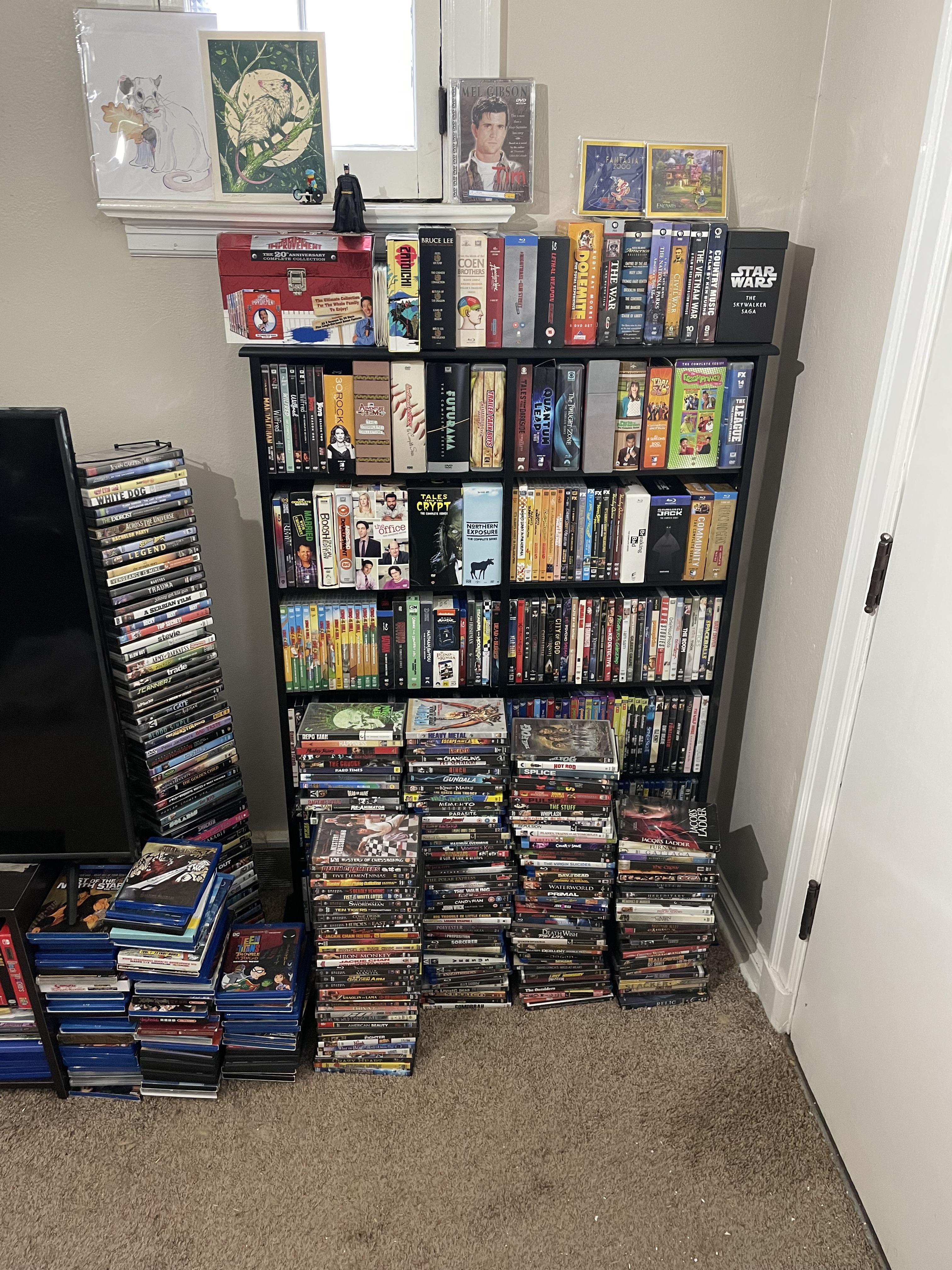Bought a media shelf for all of my movies. r/dvdcollection