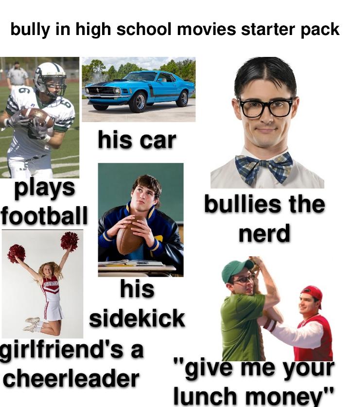 bully in high school movies starter pack r/starterpacks
