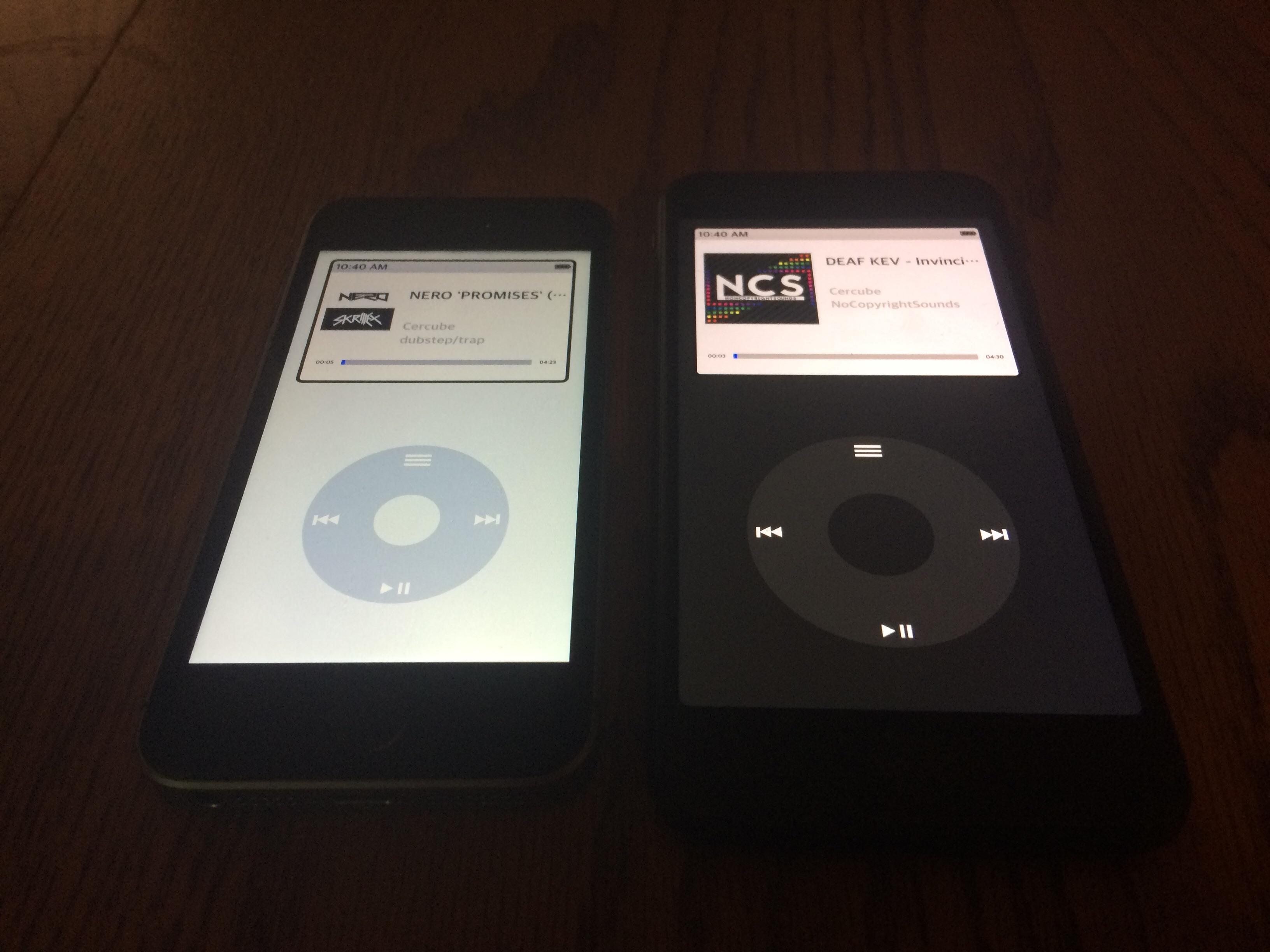 Using classicplayer, a jailbreak tweak that emulates the iPod classic