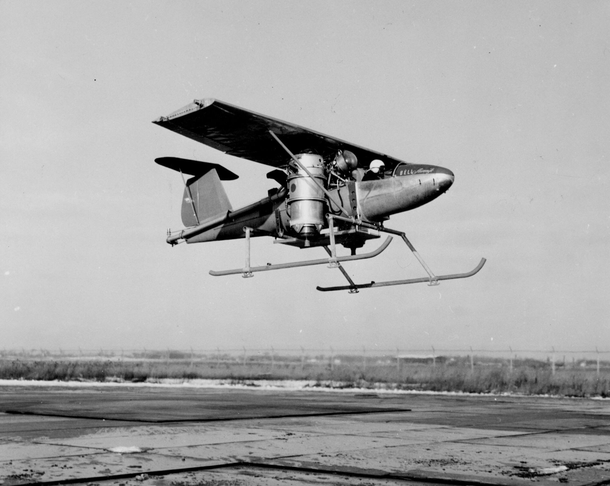 Bell Model 65 experimental tiltjet aircraft. One of only three tiltjet