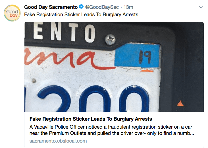 to Fake a Current Registration Sticker r/AnAttemptWasMade