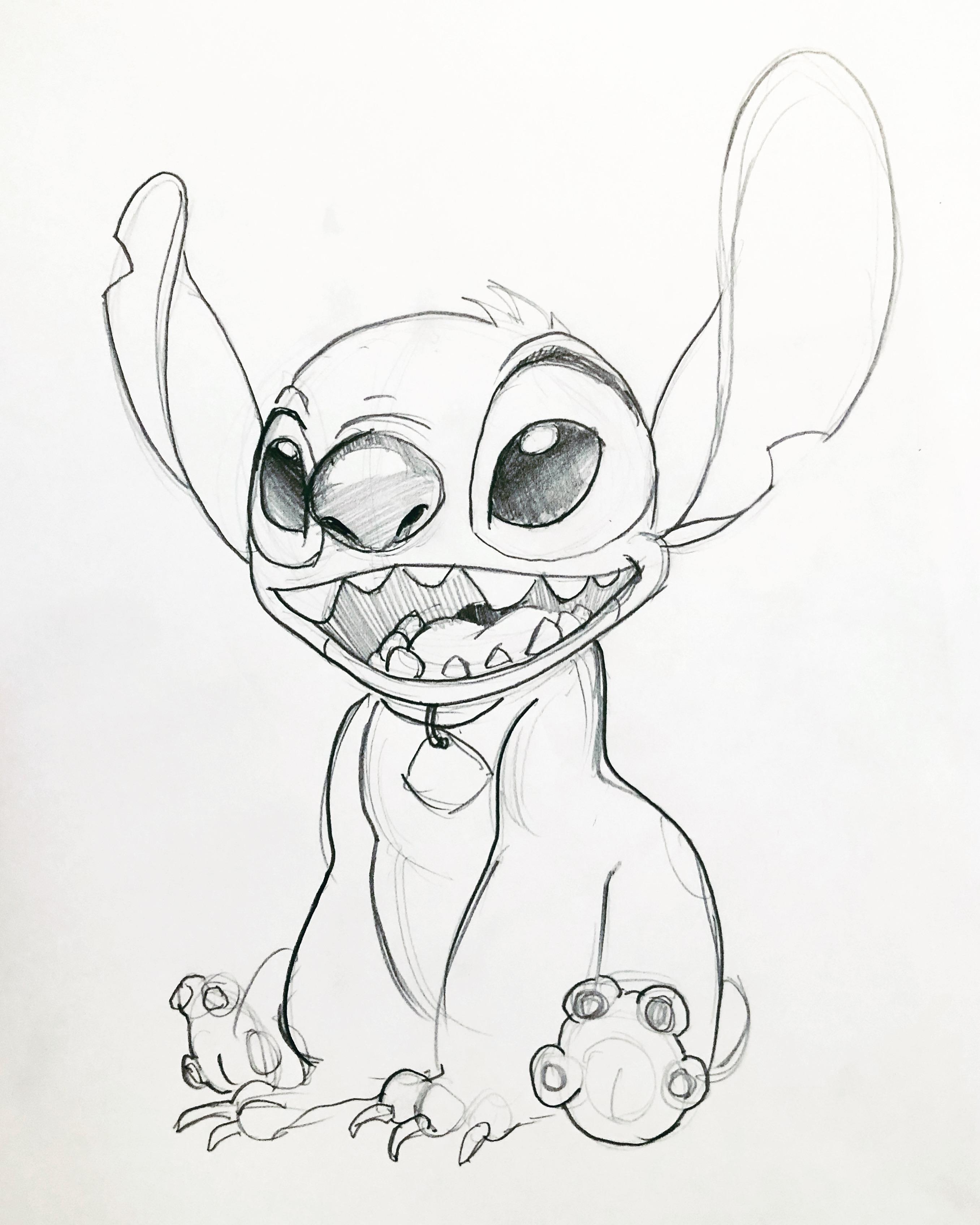 Easy Sketches Of Disney Characters How To Draw Disney Characters (with