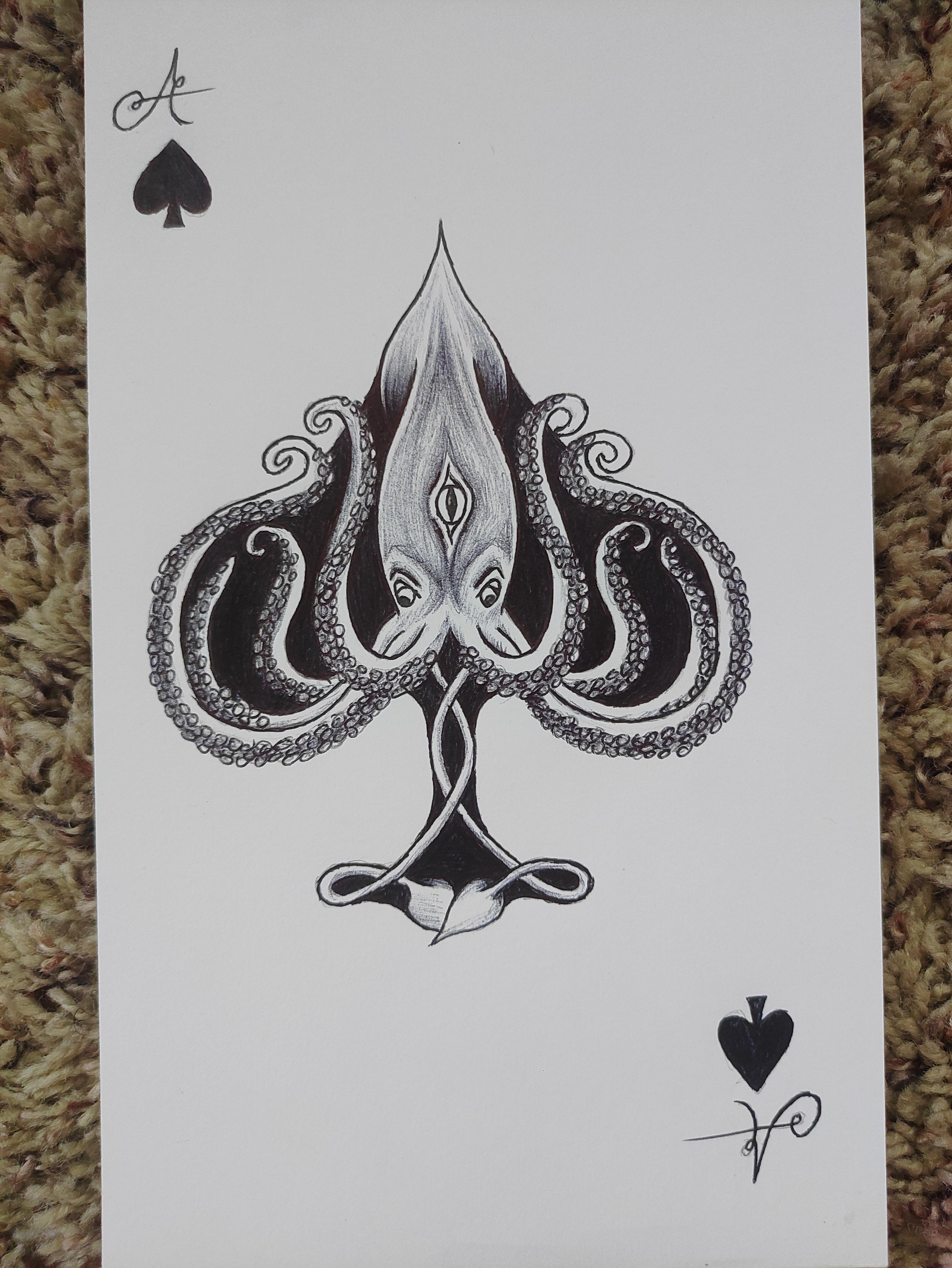 Ace Of Spades Card Tattoo Designs