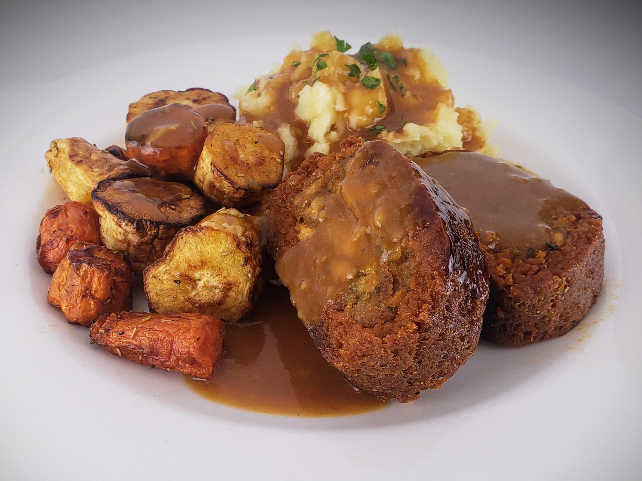 "STUFFED (PORK) SEITAN ROAST" r/veganrecipes