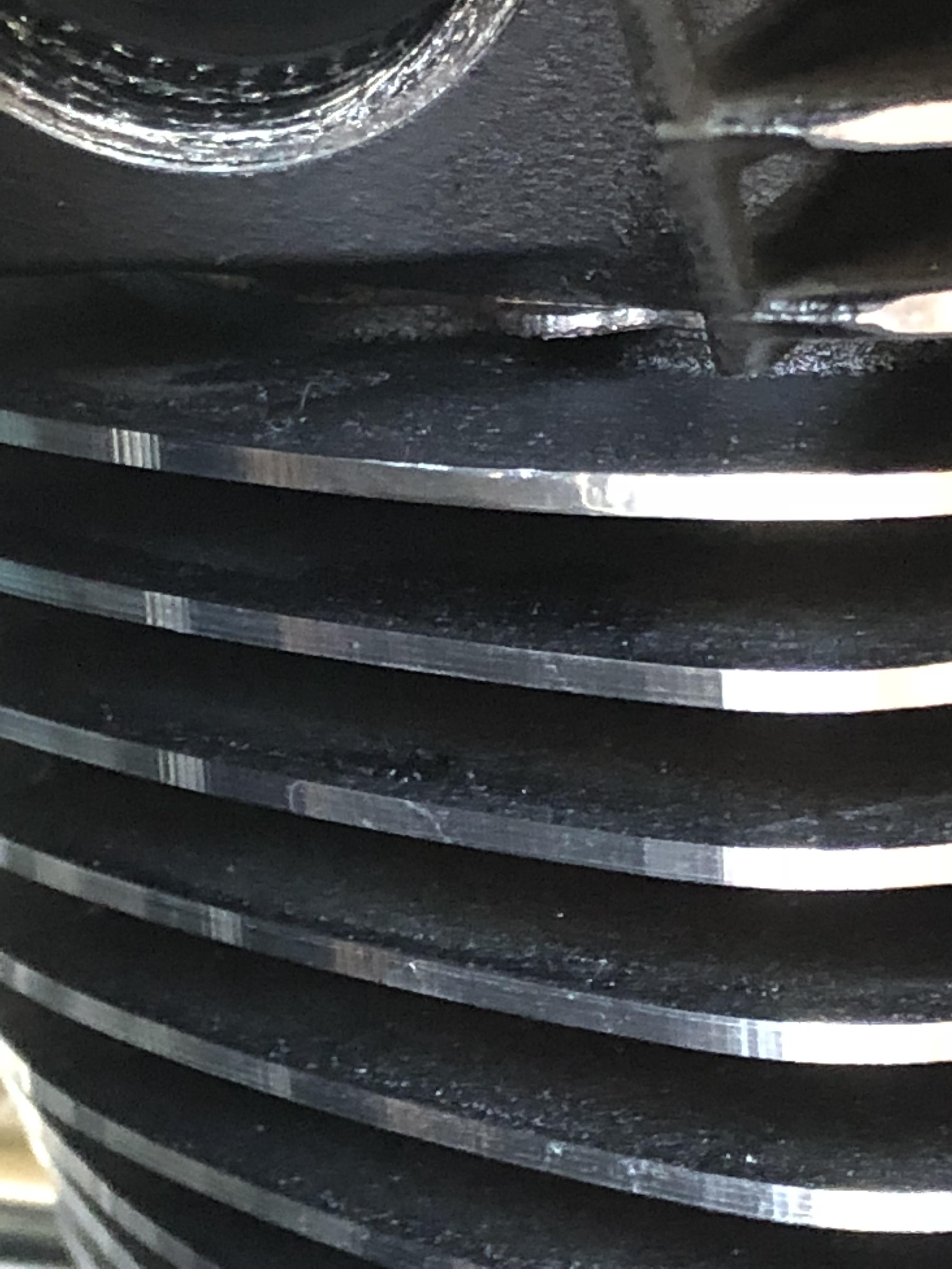 Polishing engine fins? r/Harley