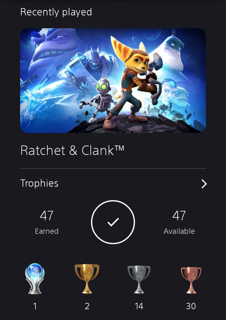 [Ratchet & Clank] r/Trophies