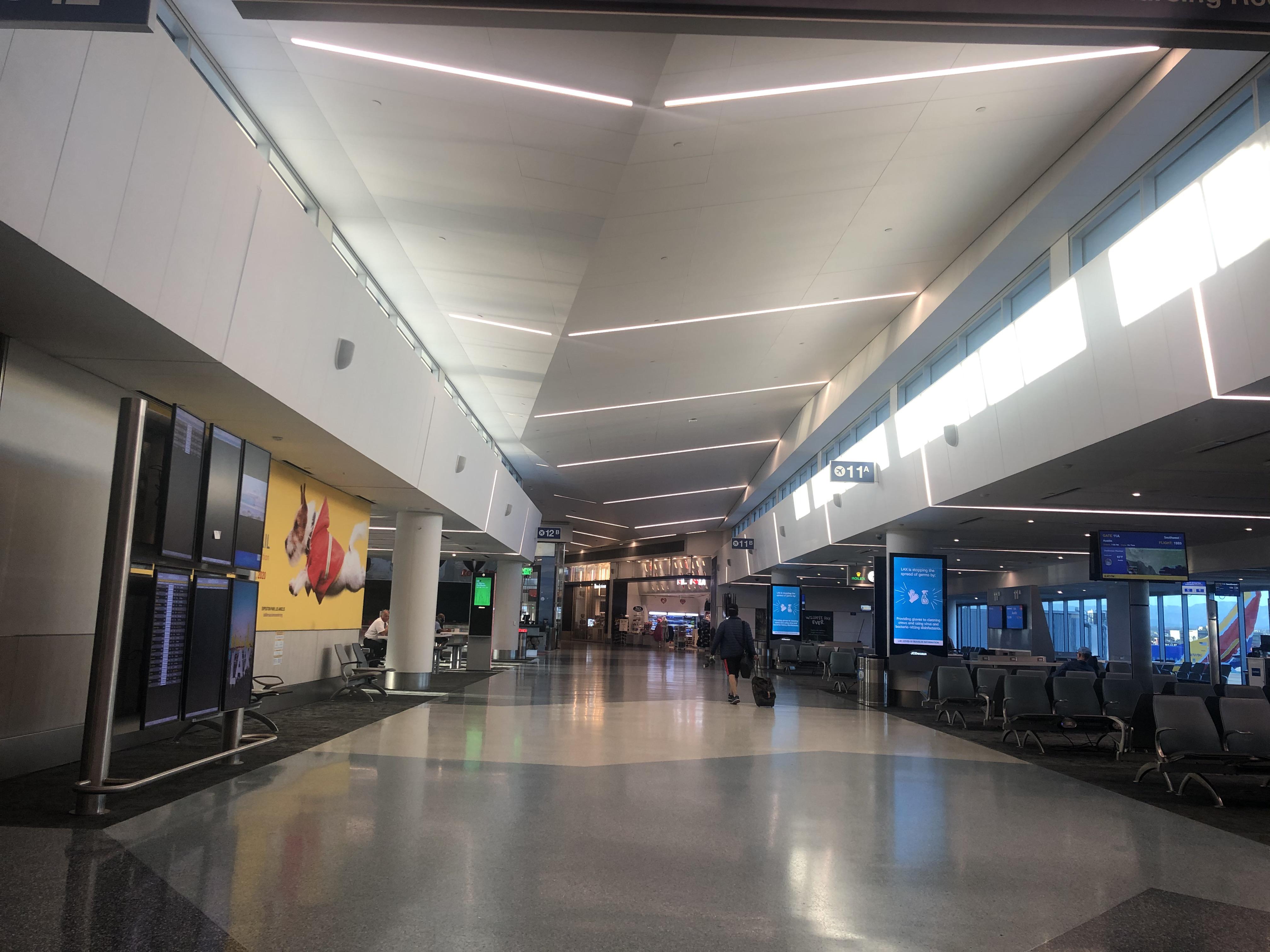 Los Angeles(LAX) Terminal 1 (SWA) What normally would be 110 or so