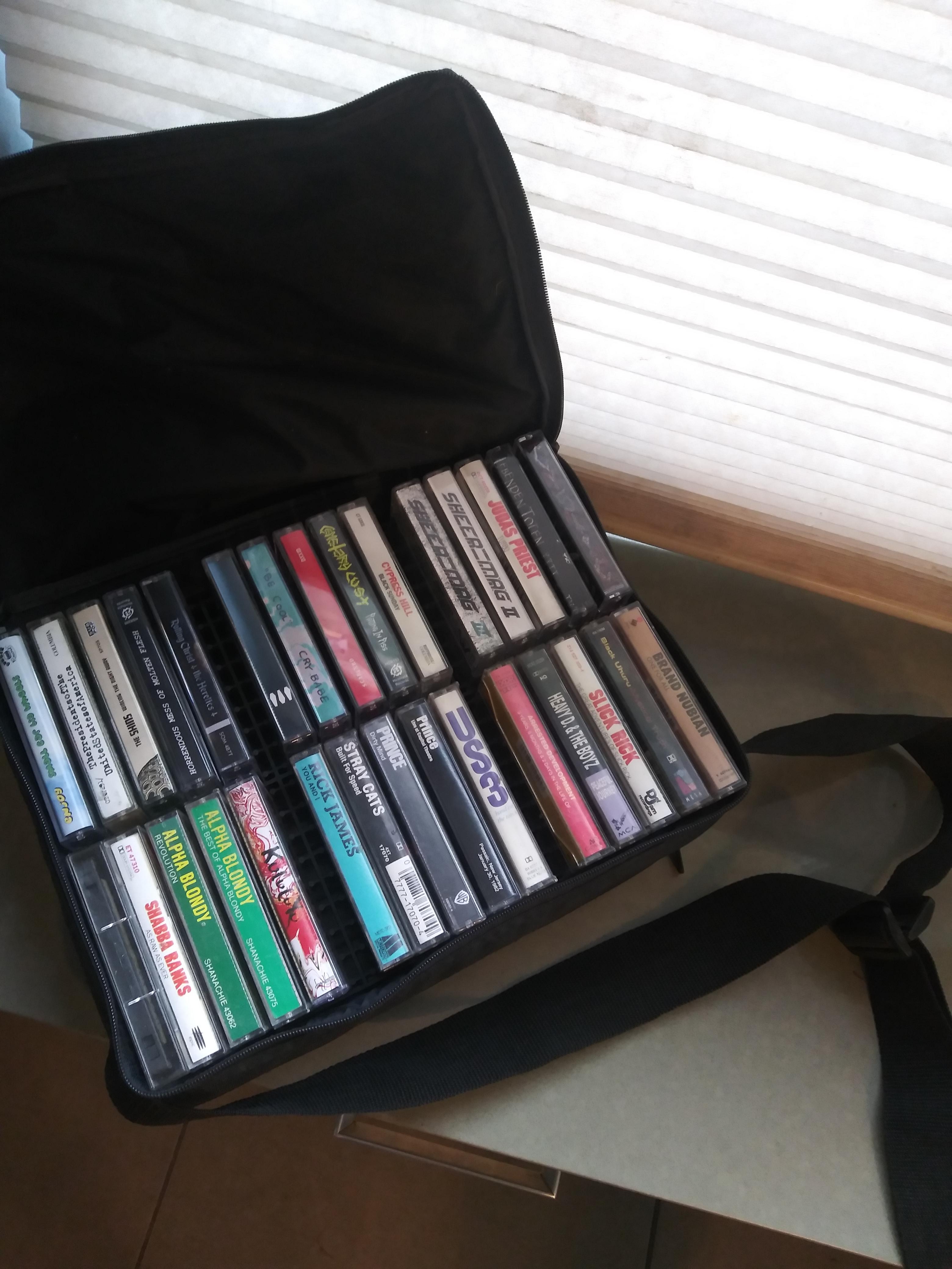 Found this travel case in a free pile down the street. My music taste