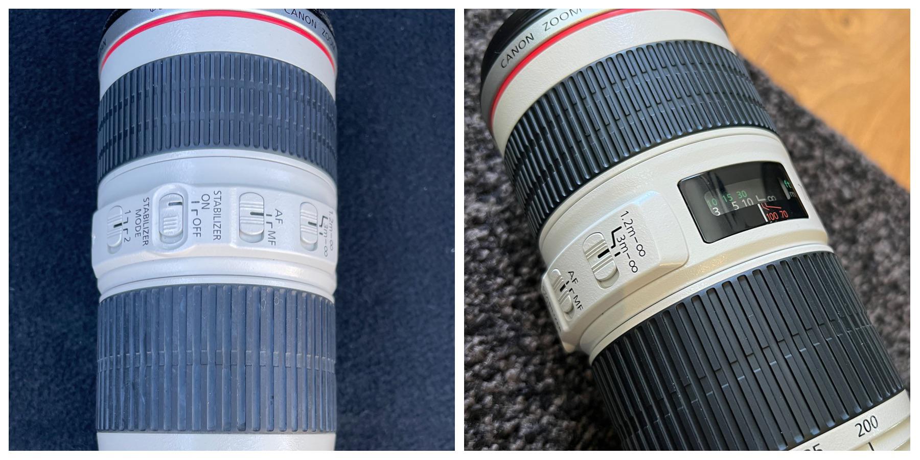 I restored my whitened/stained lens grips with isopropyl alcohol (70