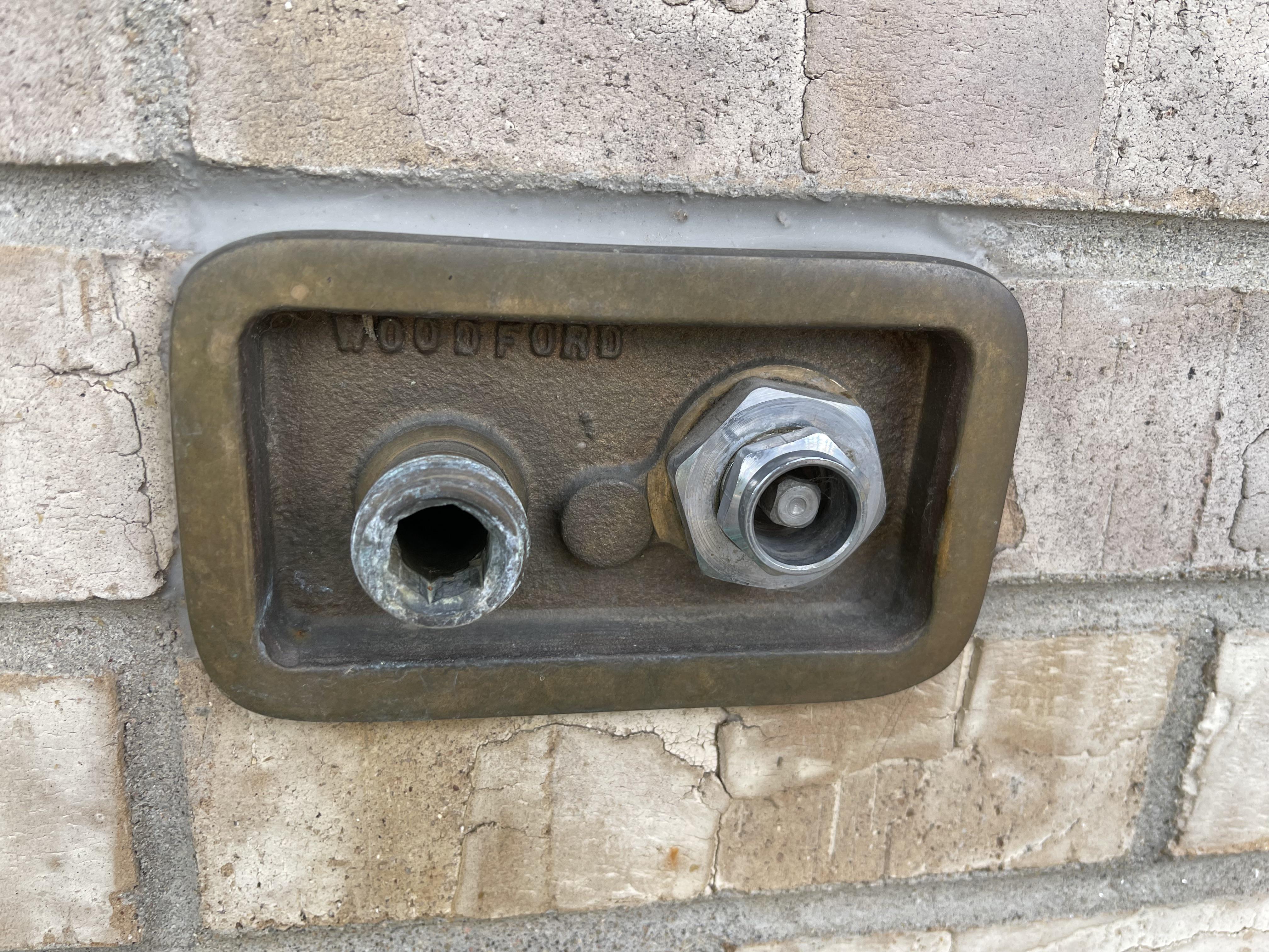 Leaking outdoor water outlet after I used it for the first time