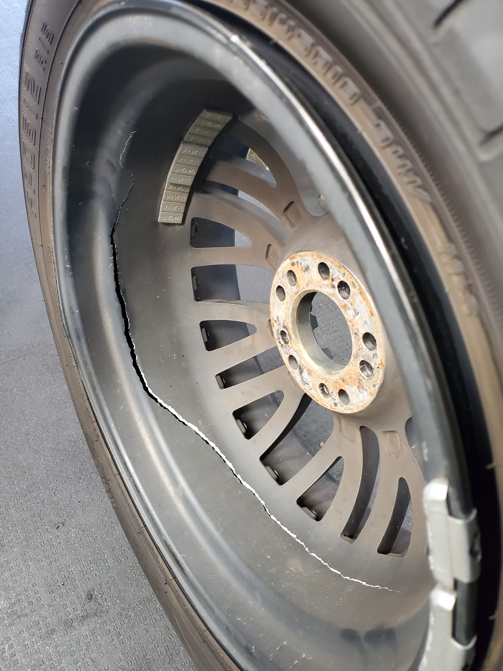 "The tire won't hold air..."