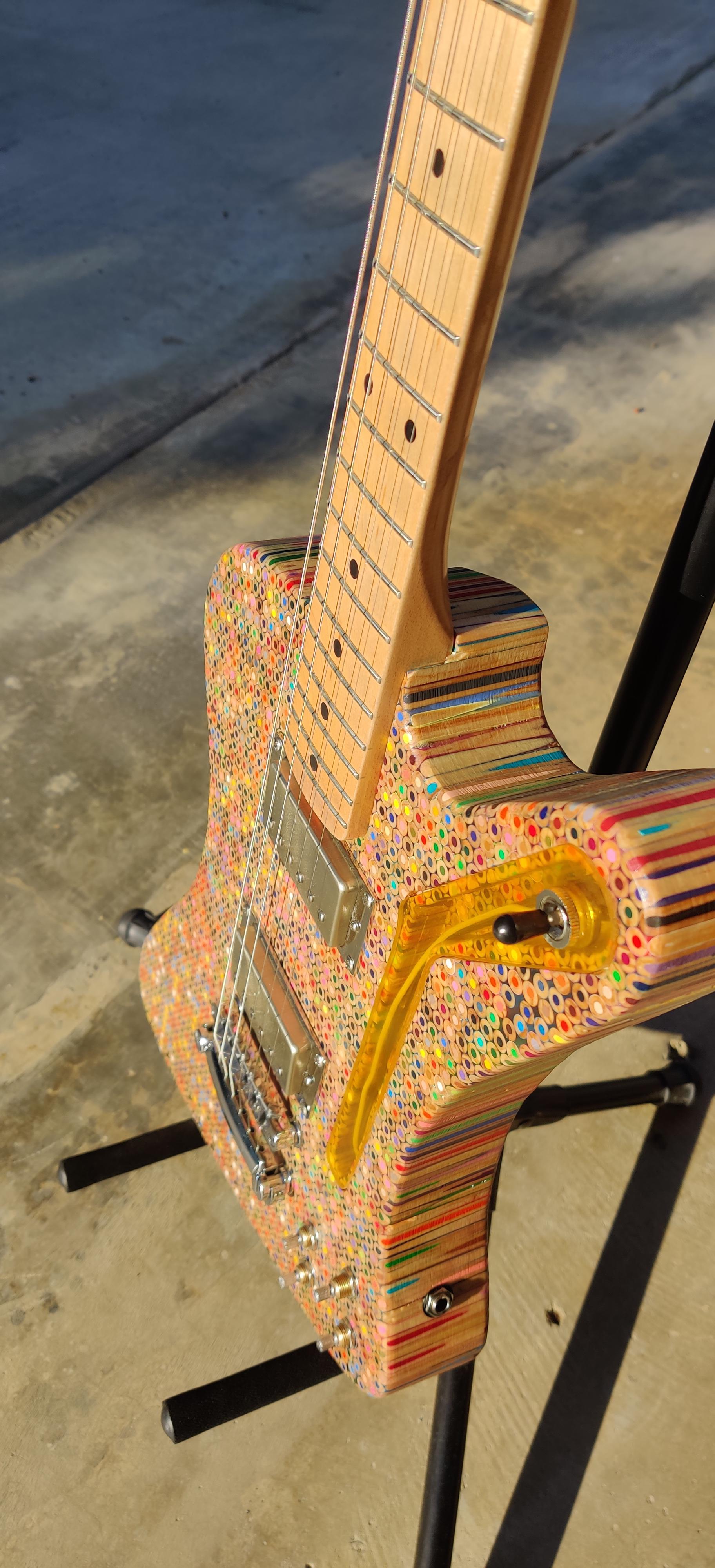 Phoenix, Me, Colored Pencil Guitar, 2019 r/Art