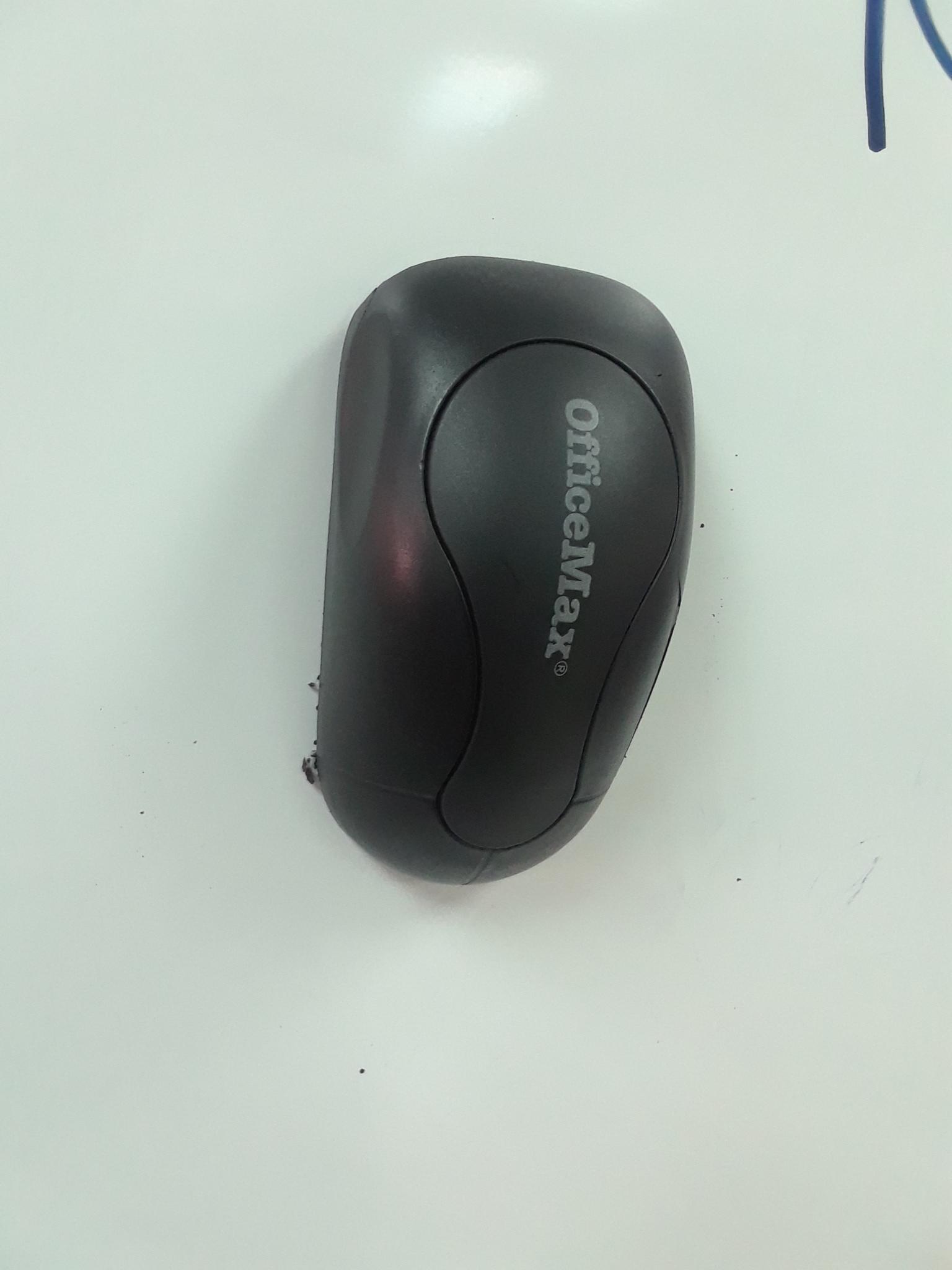 This OfficeMax eraser that looks like a computer mouse. r