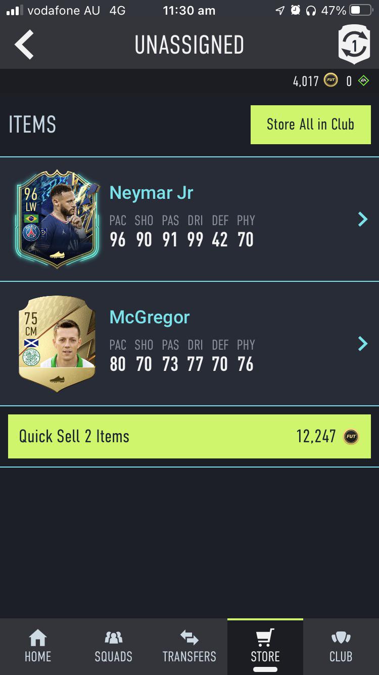 From a Two Rare Gold Players Pack r/fut