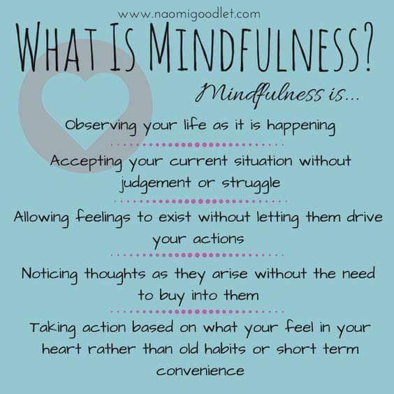 I have always thought this post explains very well what mindfulness is