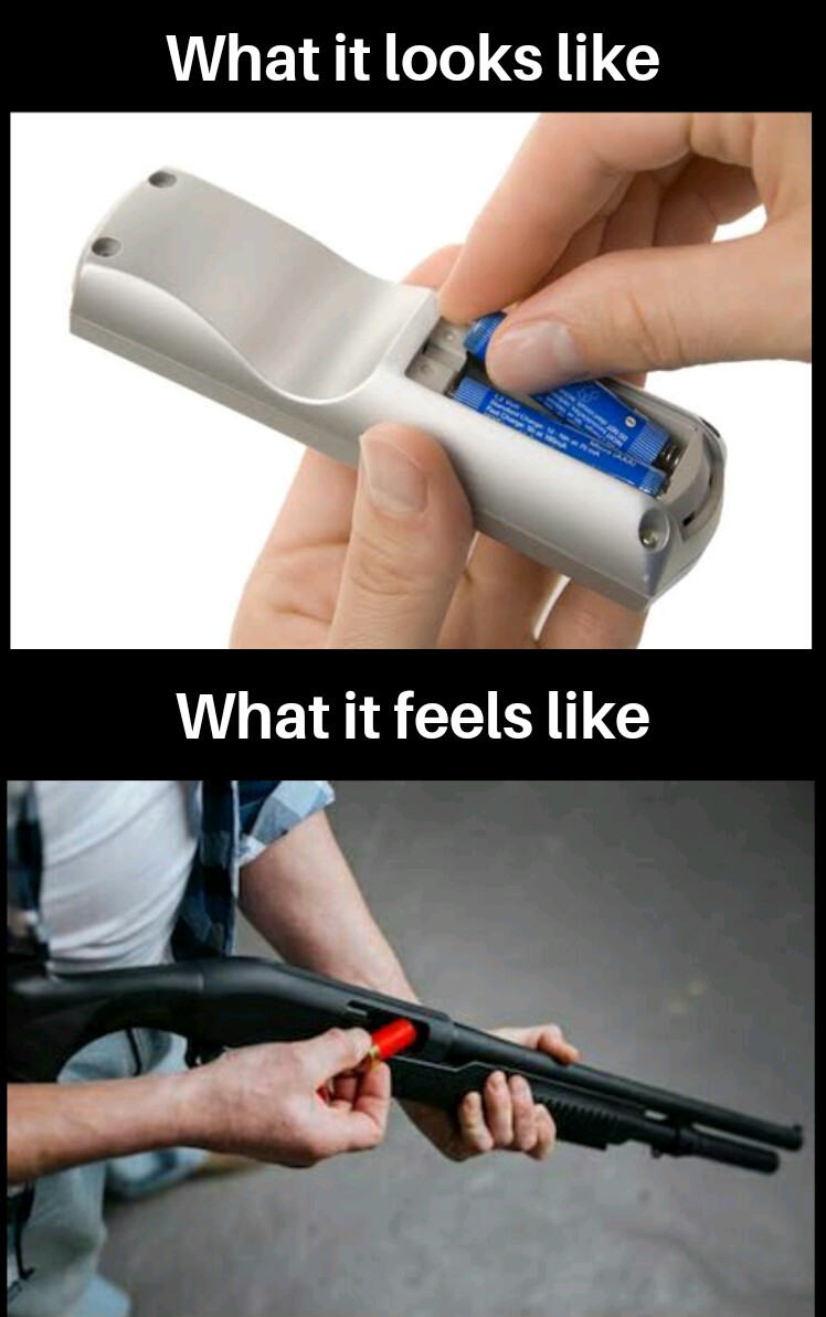 Reloads shotgun with malicious intent r/memes