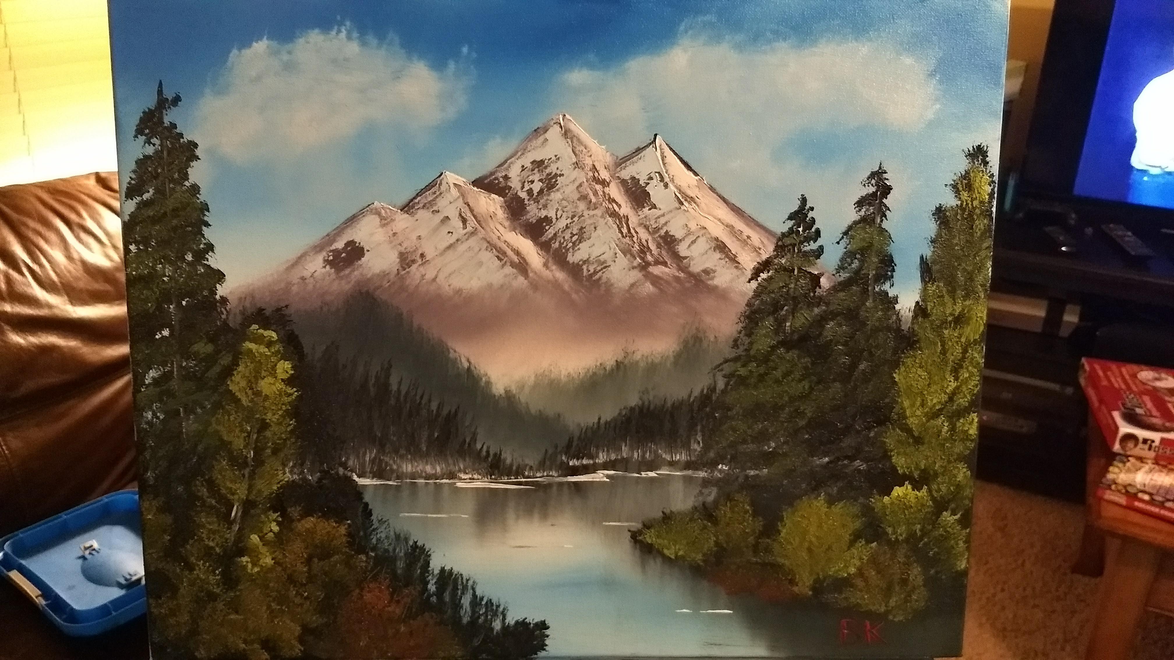 First time painting (Grandeur of Summer) Really pleased with the
