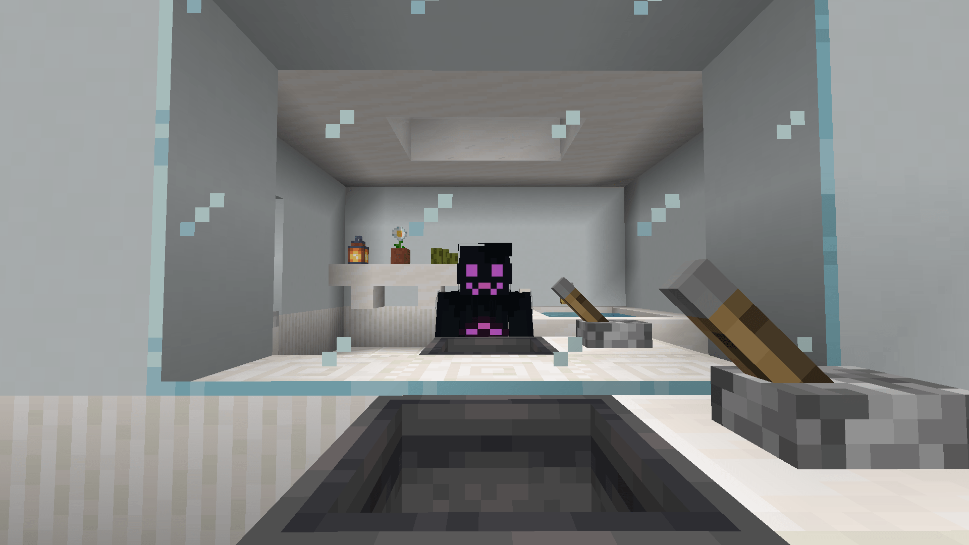 I worked on this bathroom design with a realistic mirror! [ Thank you