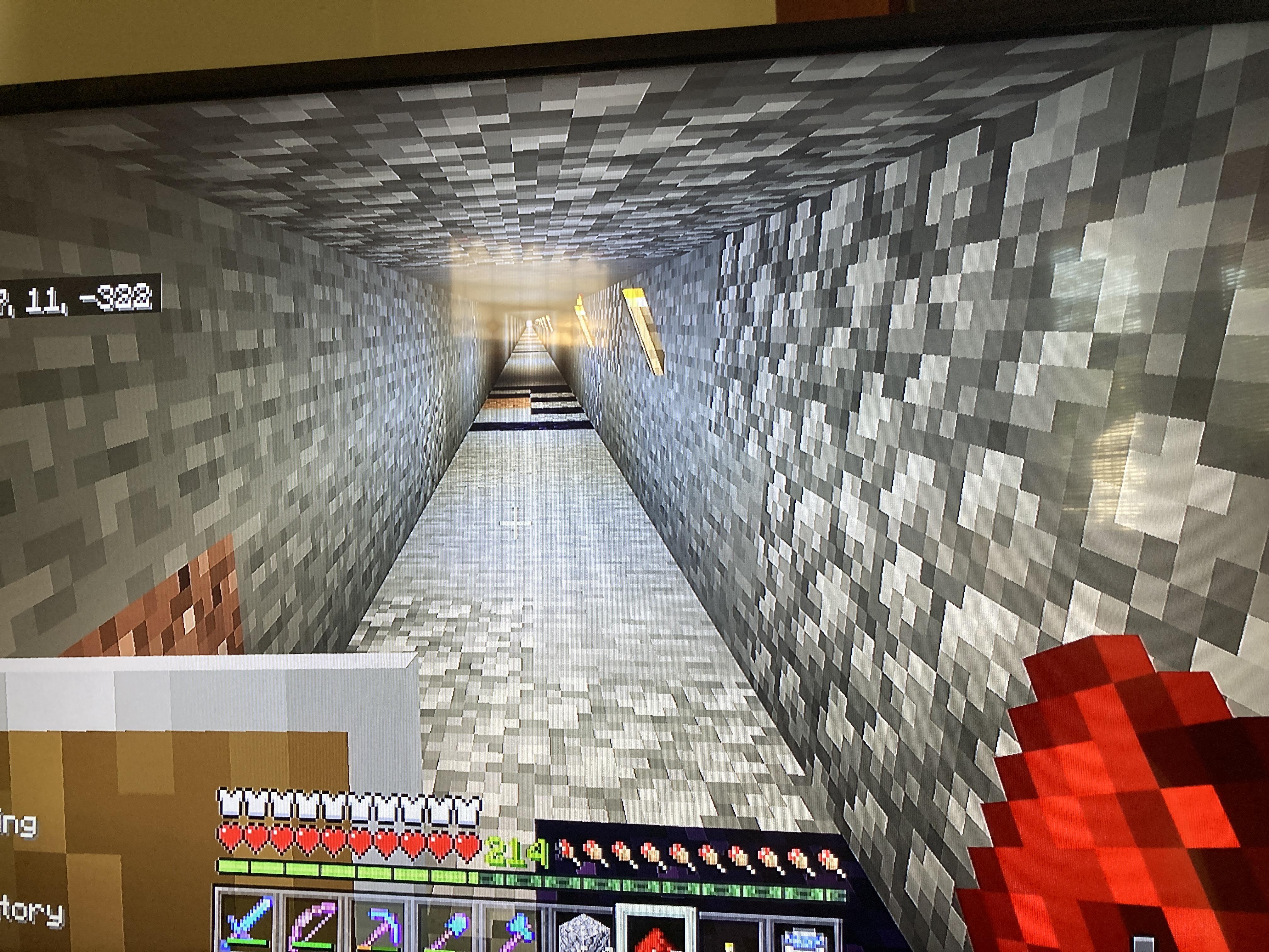 I just dug a 2x2 tunnel 3500 blocks long to my end portal from my base