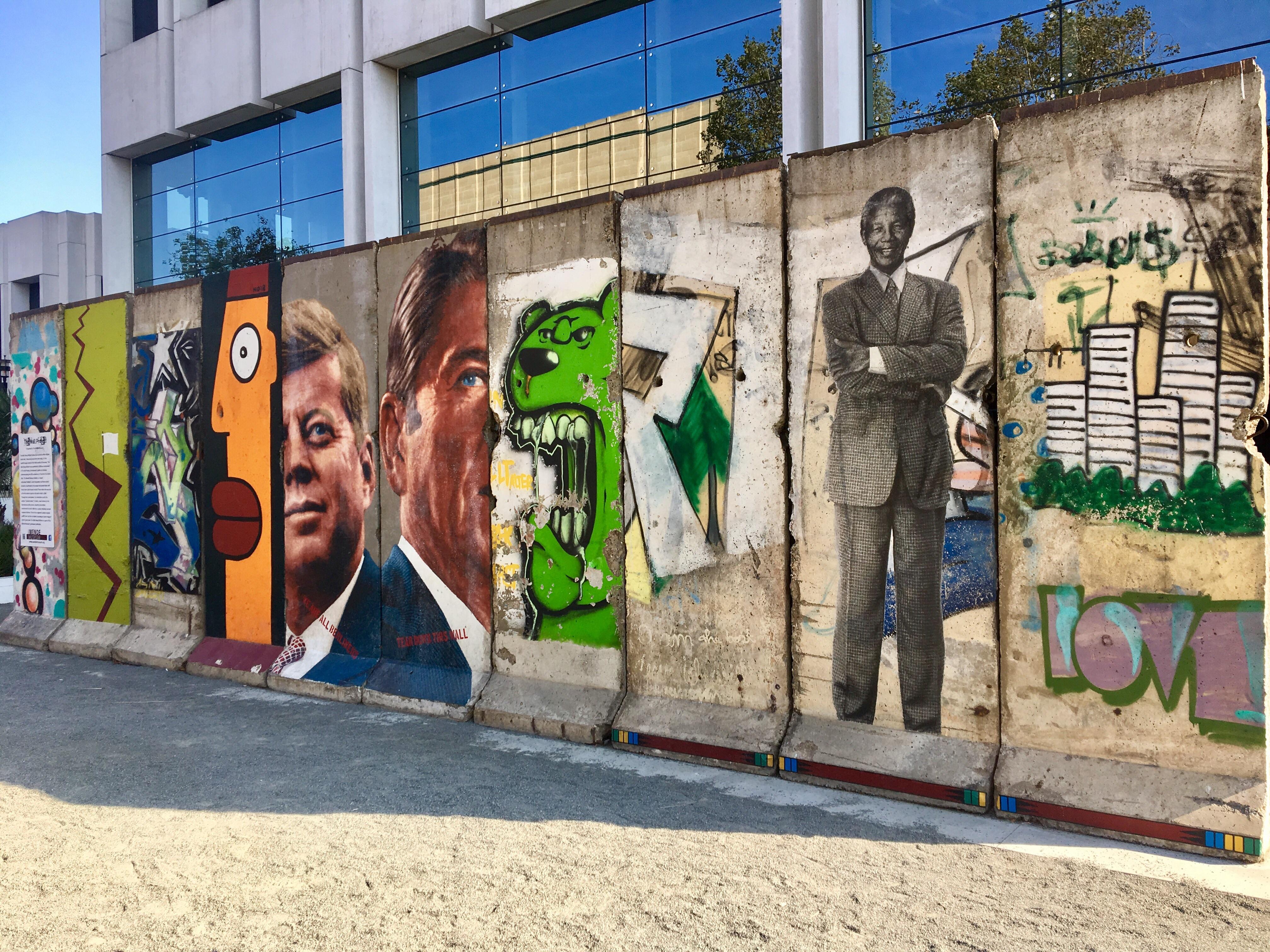The longest segment of the Berlin Wall outside of Germany at the LACMA