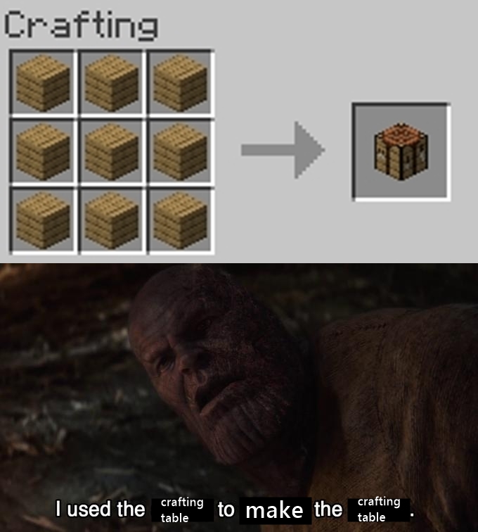 All you need is a crafting table r/PhoenixSC