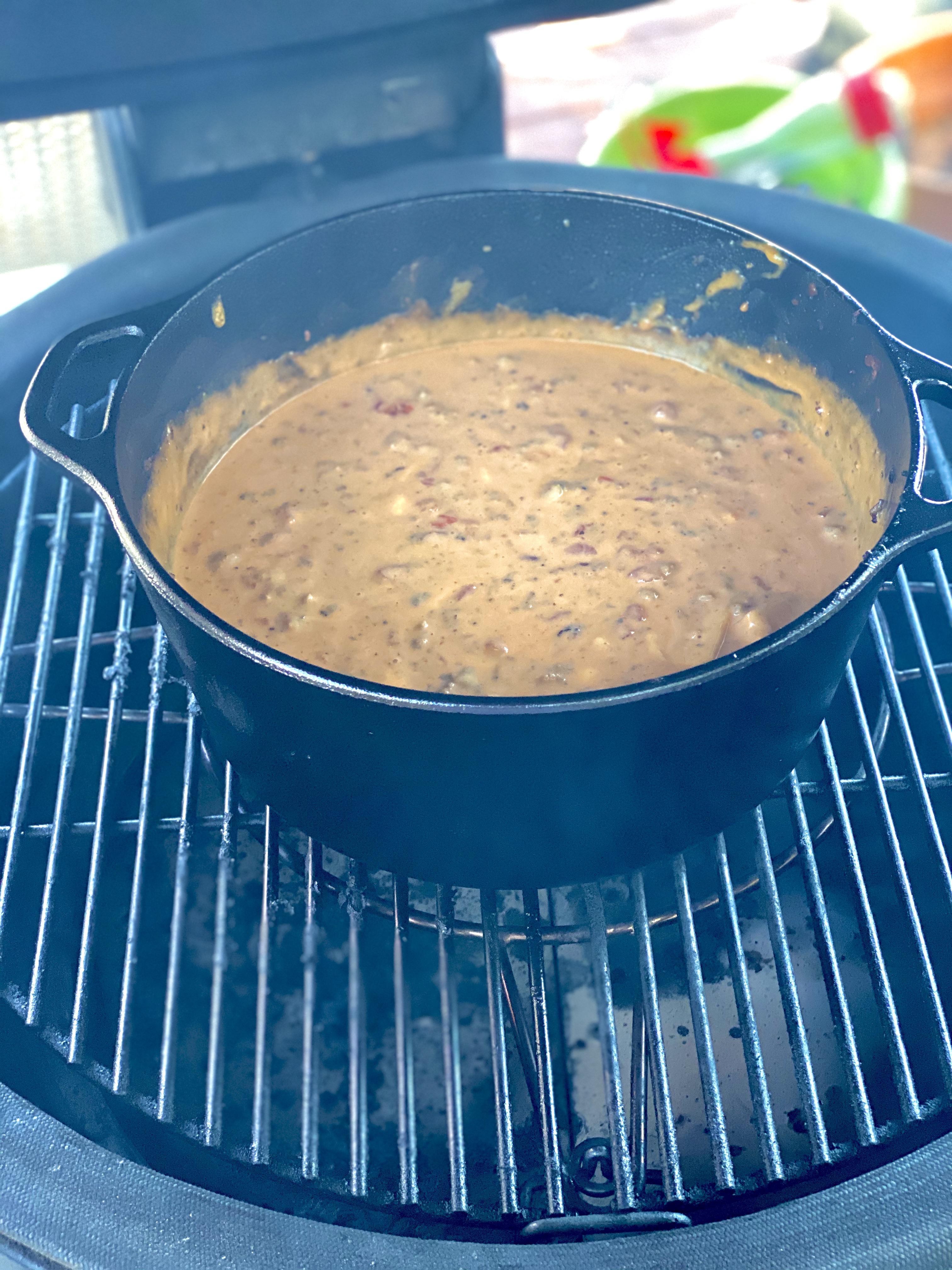 MonsterPot of Smoked Queso; recipe from MeatChurch r/BBQ