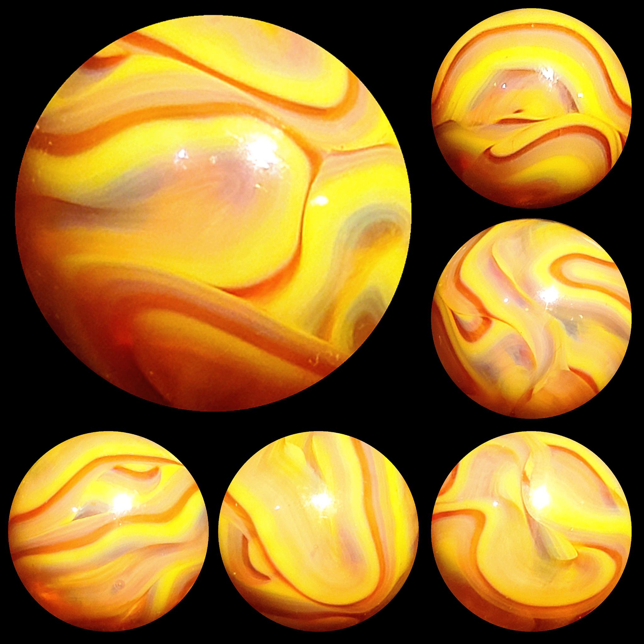 Champion Agate "Furnace Swirl". Circa 19941995. The newest marbles