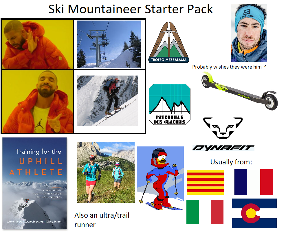 Ski Mountaineering Starter Pack r/starterpacks