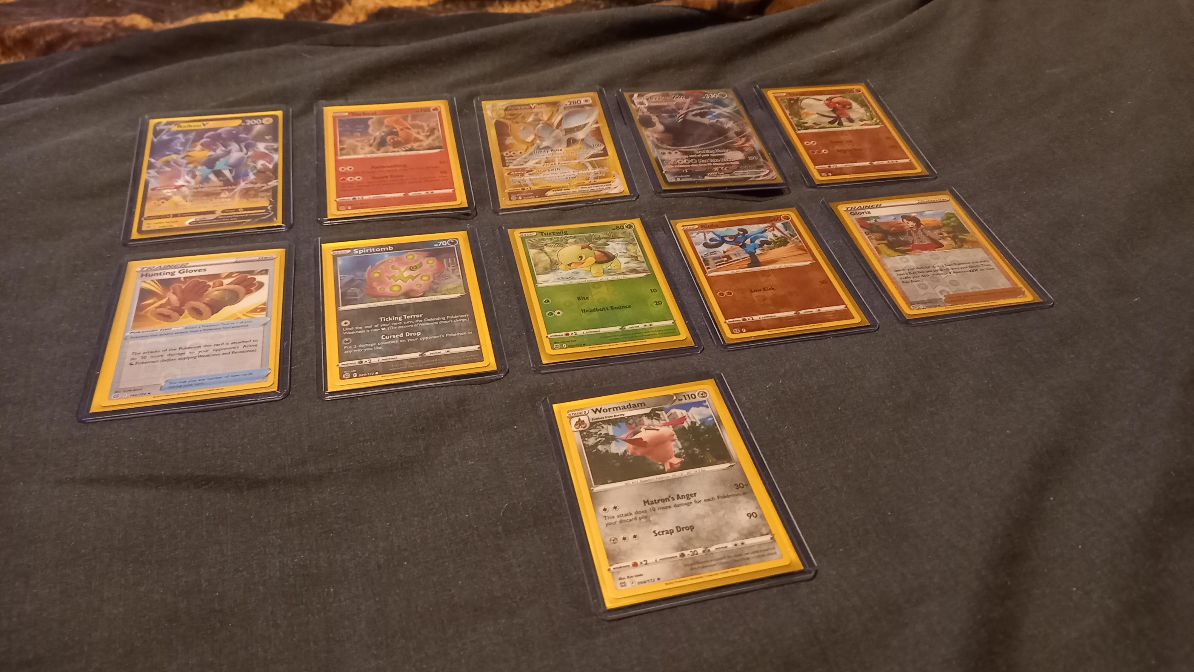 finally got some of my pokemon cards protected with toploaders