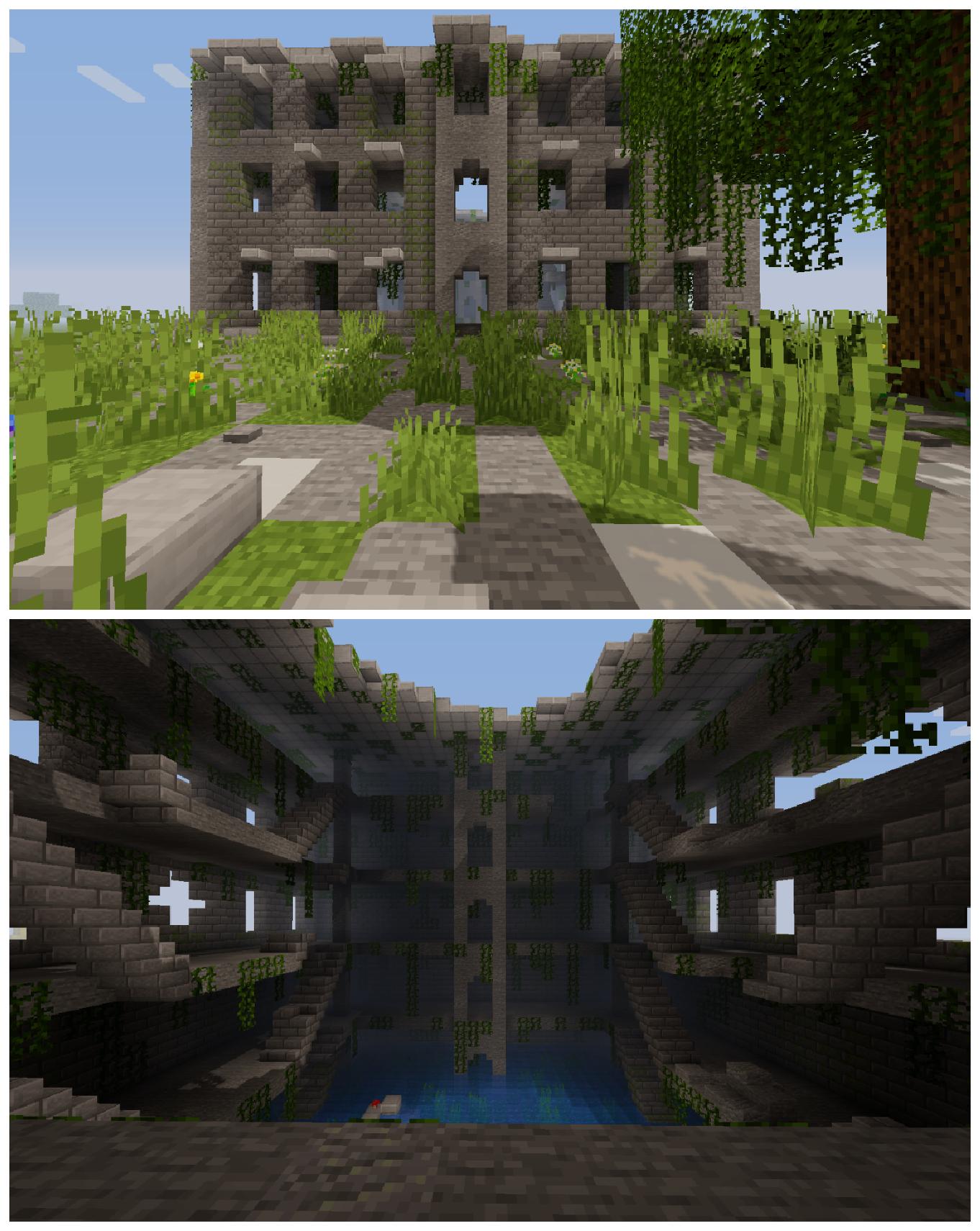 Here's an abandoned building i made r/Minecraft