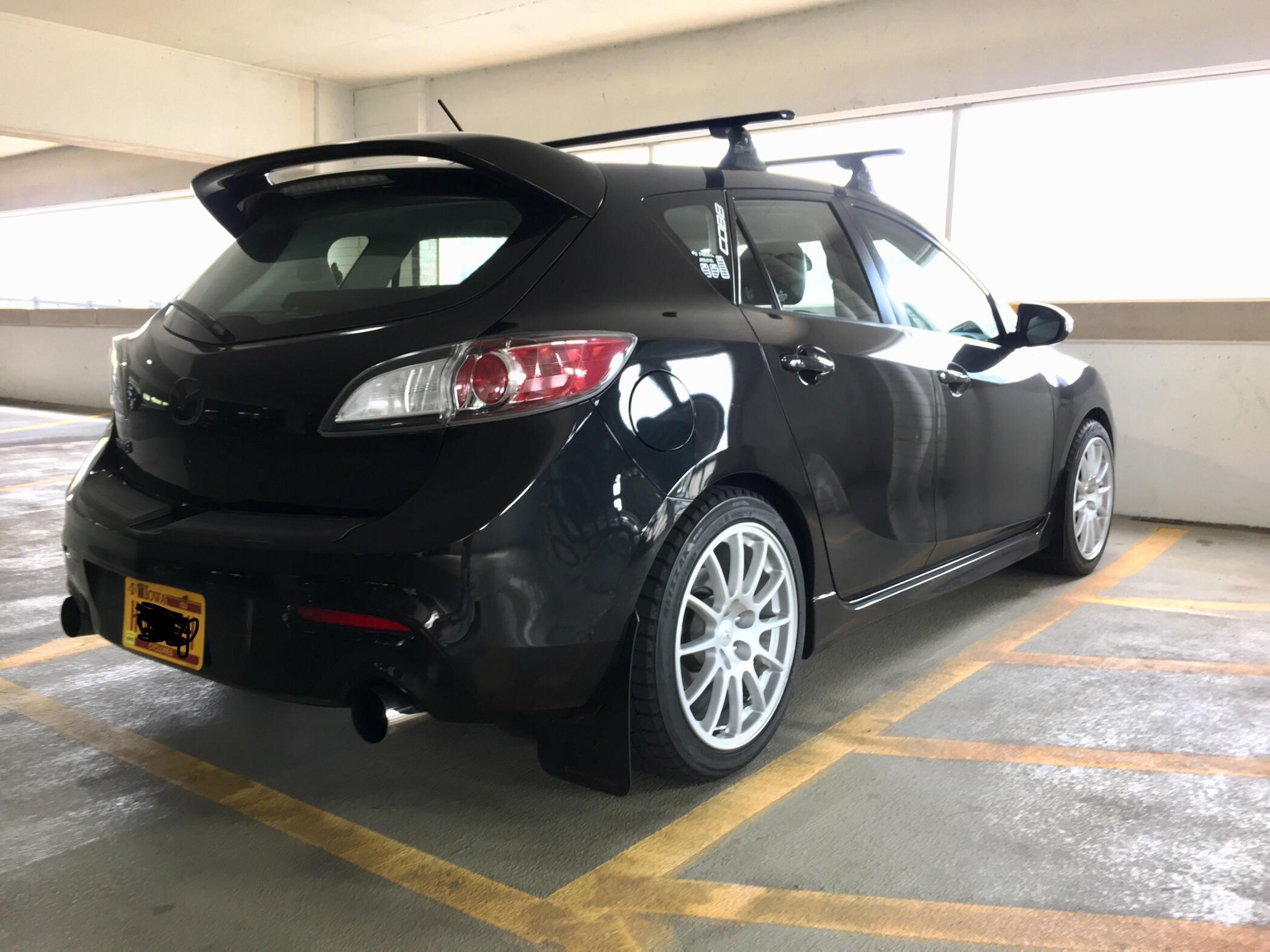 Just picked up a set of Evo X GSR wheels for my Mazdaspeed3. The stock center caps do not fit