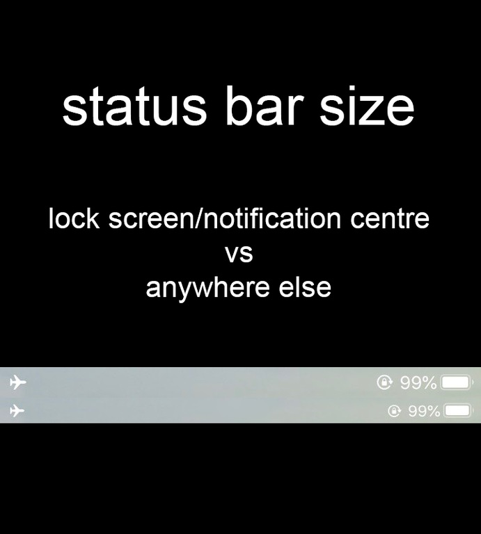 [Question] How to get the status bar to be the same size everywhere on