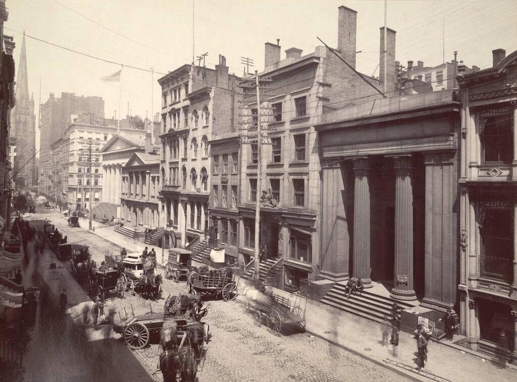 Wall Street 1883 NYC, New York r/OldSchoolCool