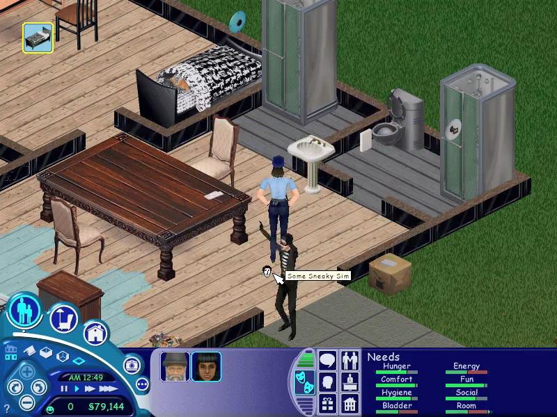 I never noticed this. In Sims 1 when you hover your cursor over a