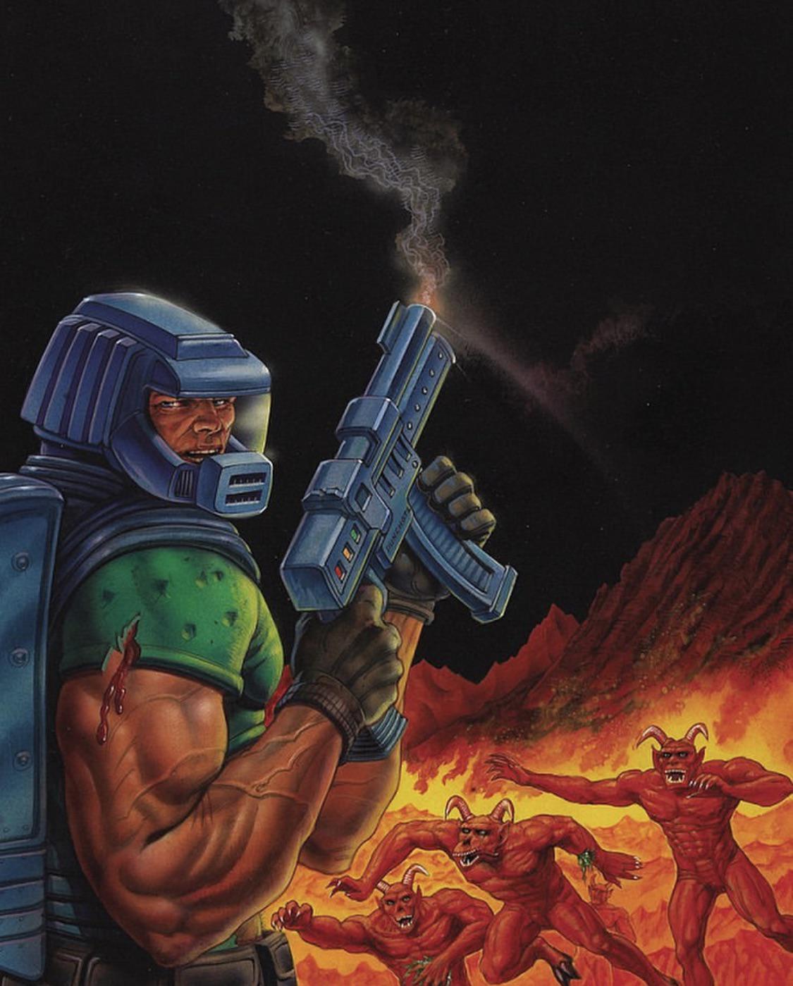 The less seen Don Ivan Punchatz Doom cover art Doom